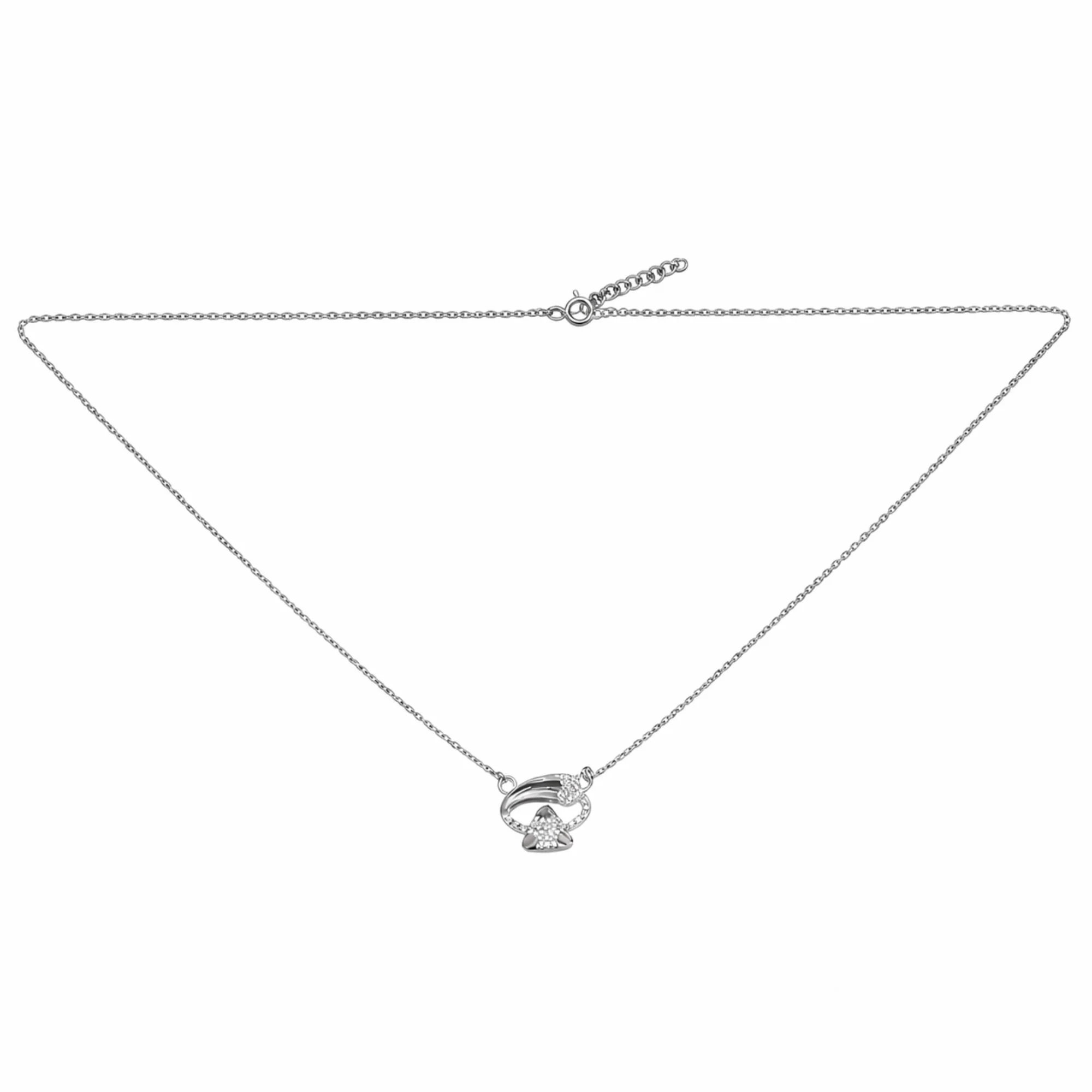 Silver Love Arc Chain Pendant Chain & Pendant - Image 4