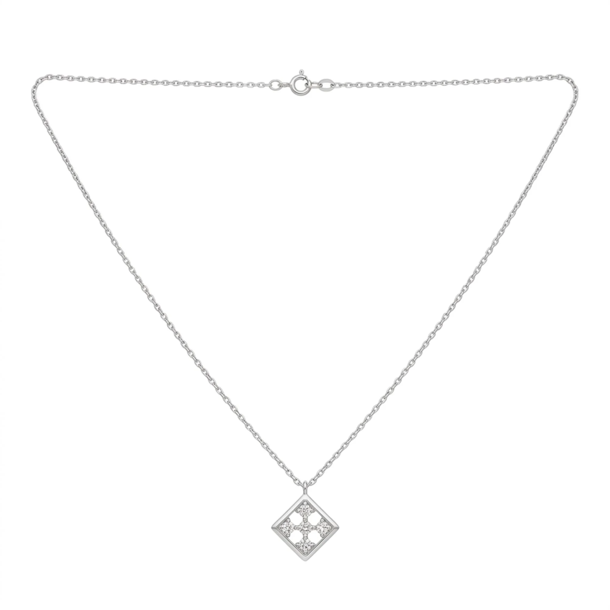 Silver Square Glow chain pendant Chain & Pendant - Image 4