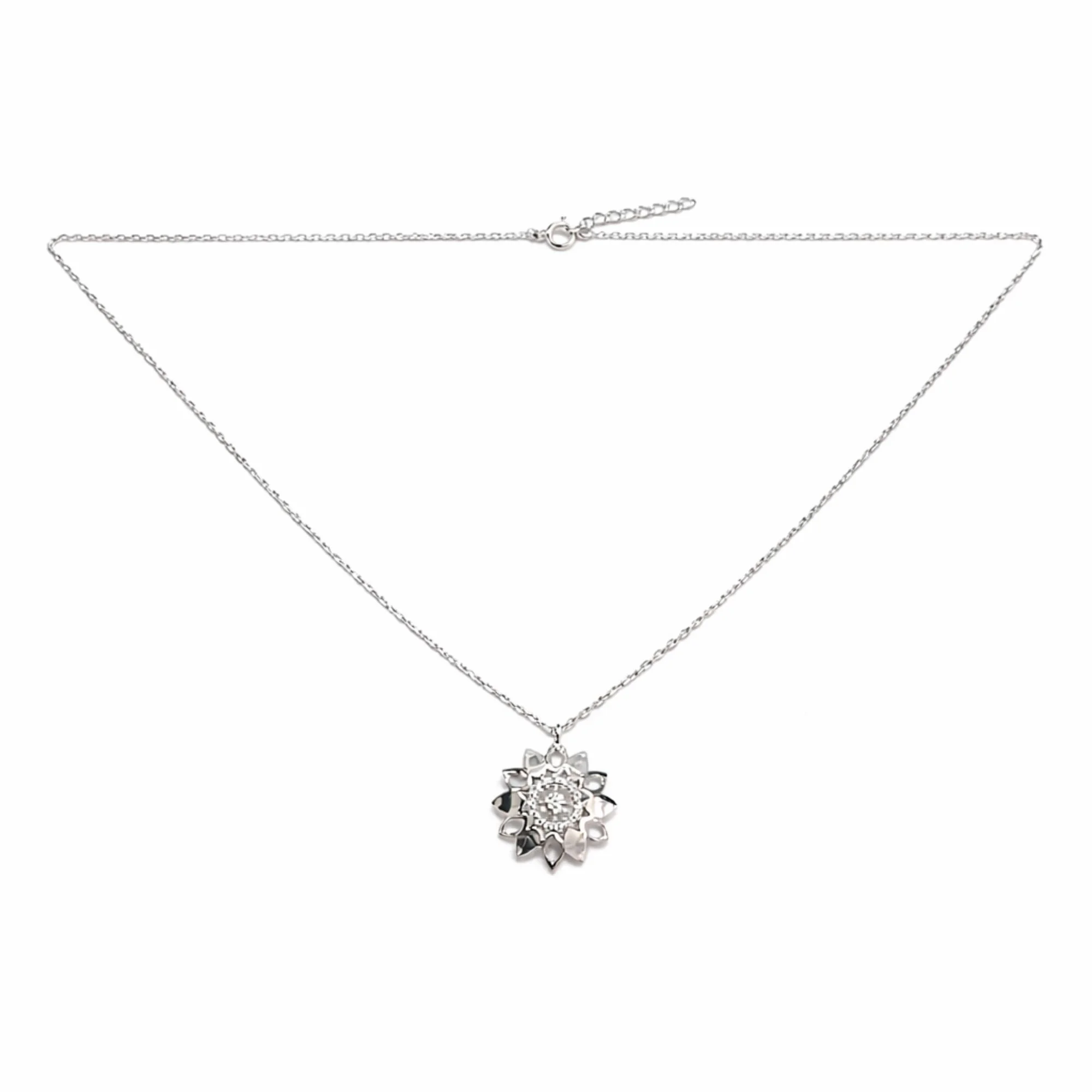Silver Sunflare chain pendant Chain & Pendant - Image 4