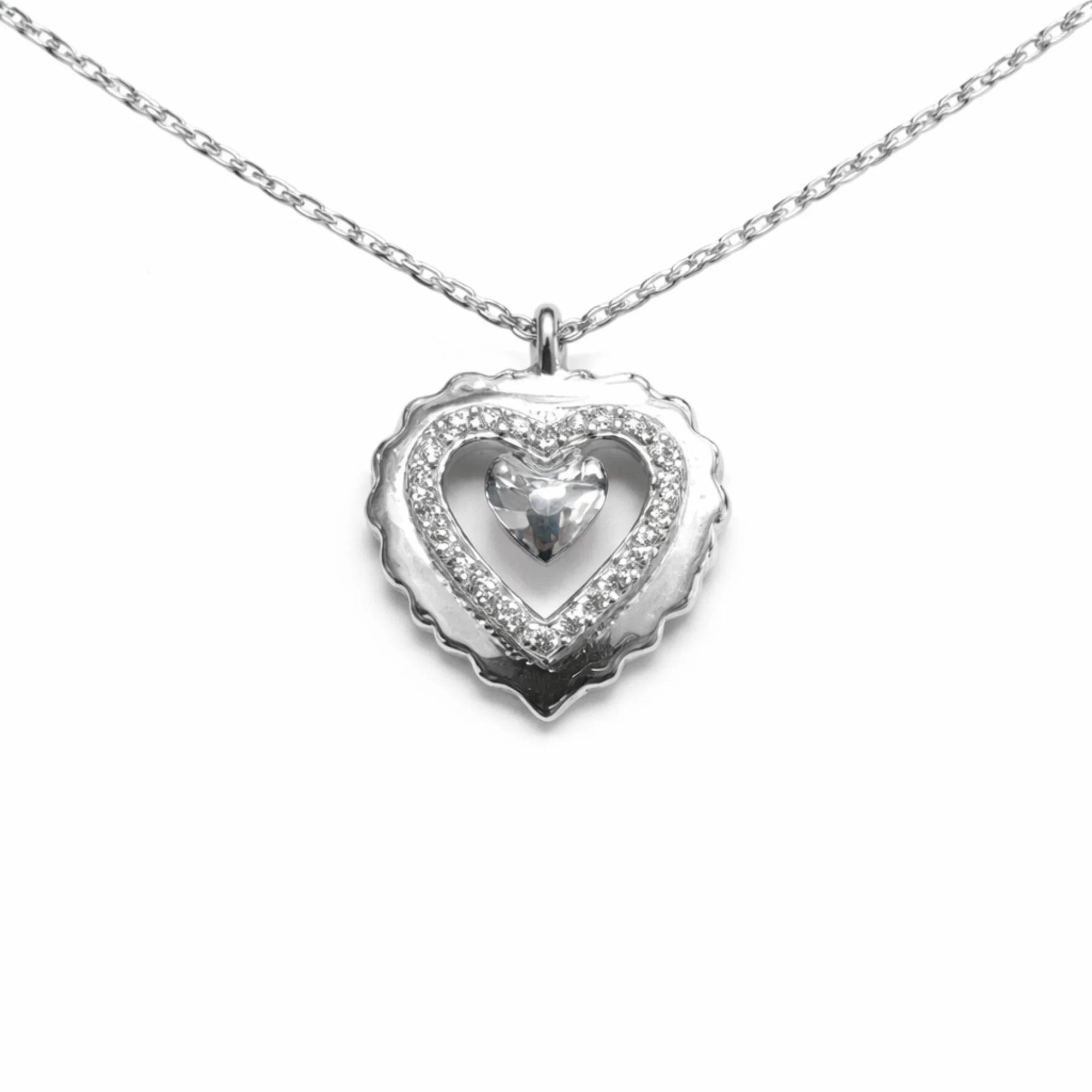 Silver Layered Love chain pendant Chain & Pendant