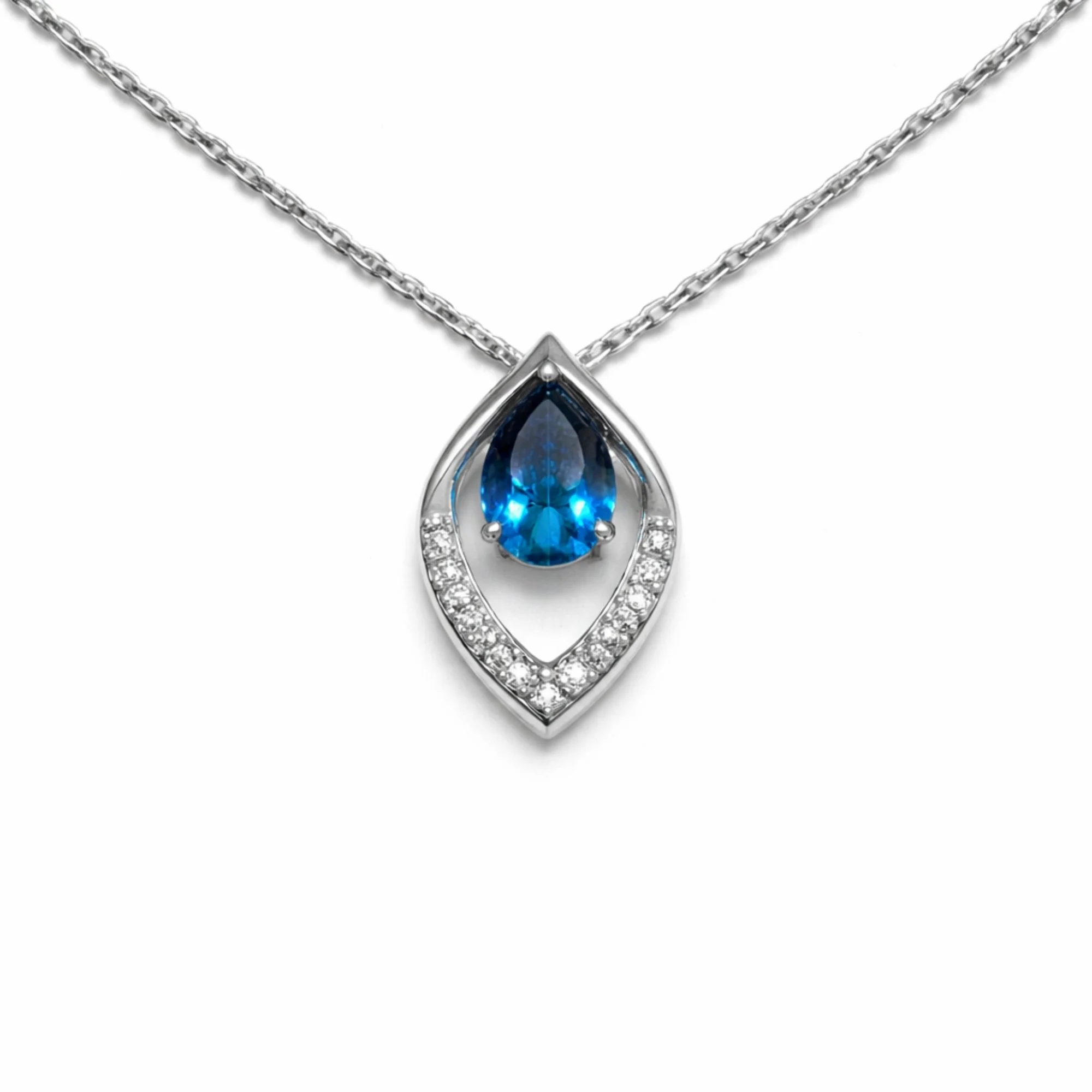 Silver Ocean Glow chain pendant Chain & Pendant