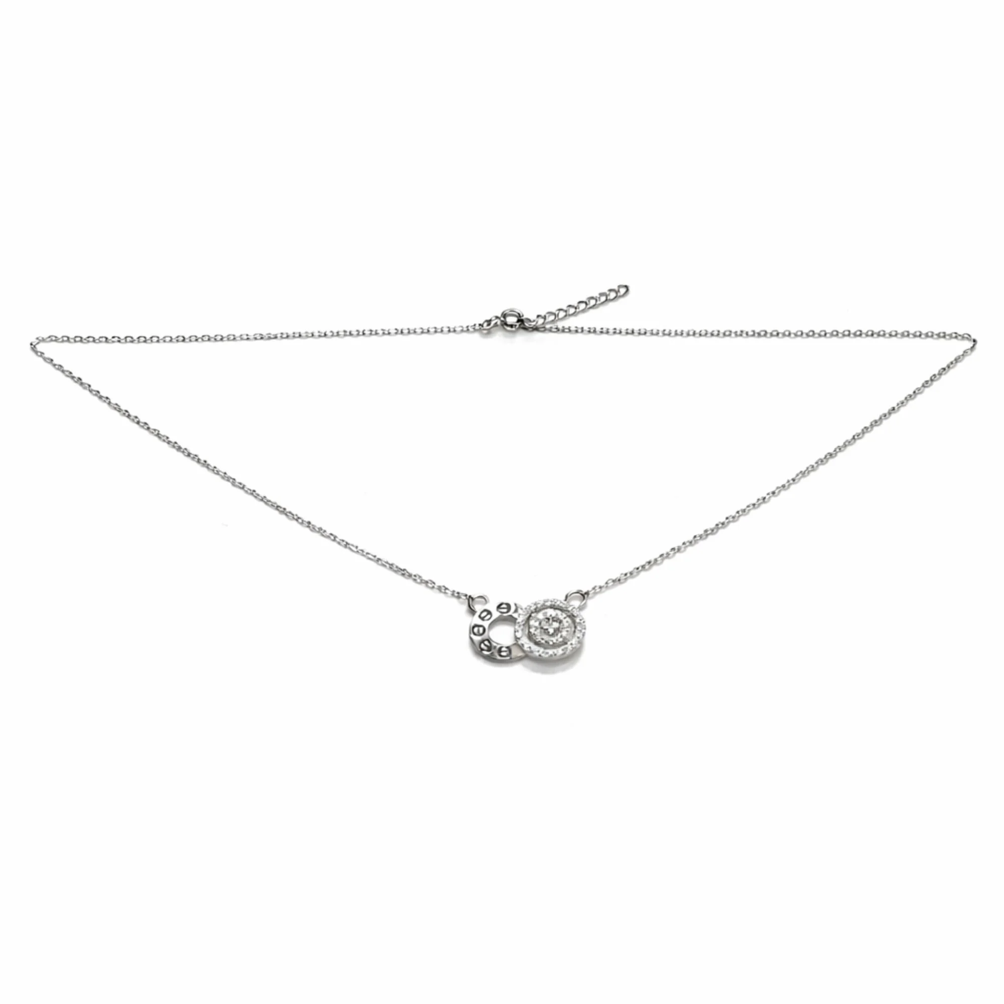 Silver Linked Halo chain pendant Chain & Pendant - Image 4
