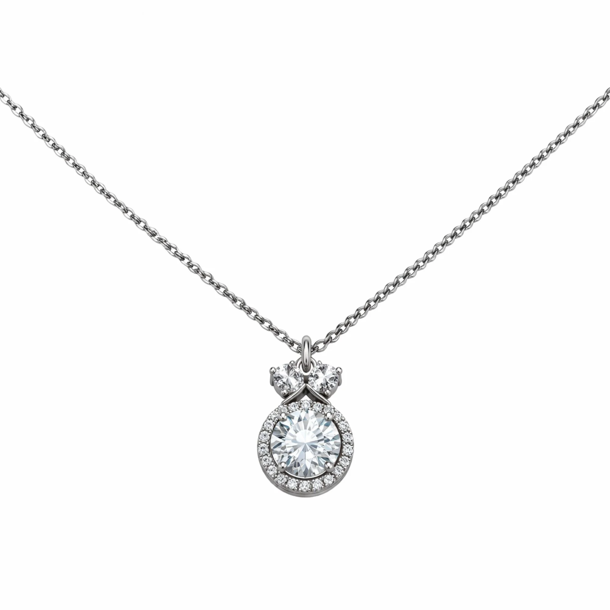 Silver Crown Halo chain pendant Chain & Pendant