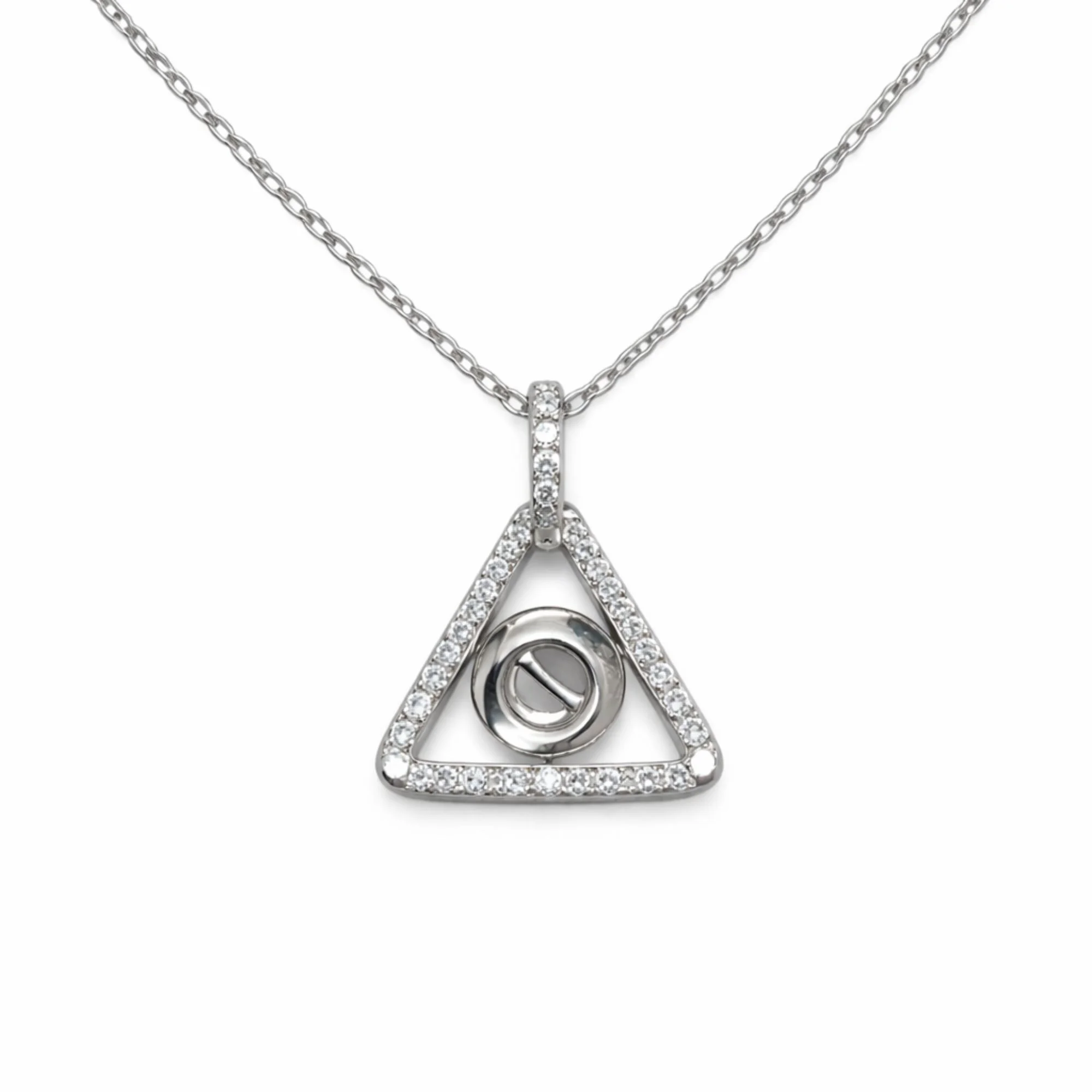 Silver Infinity Triangle chain pendant Chain & Pendant