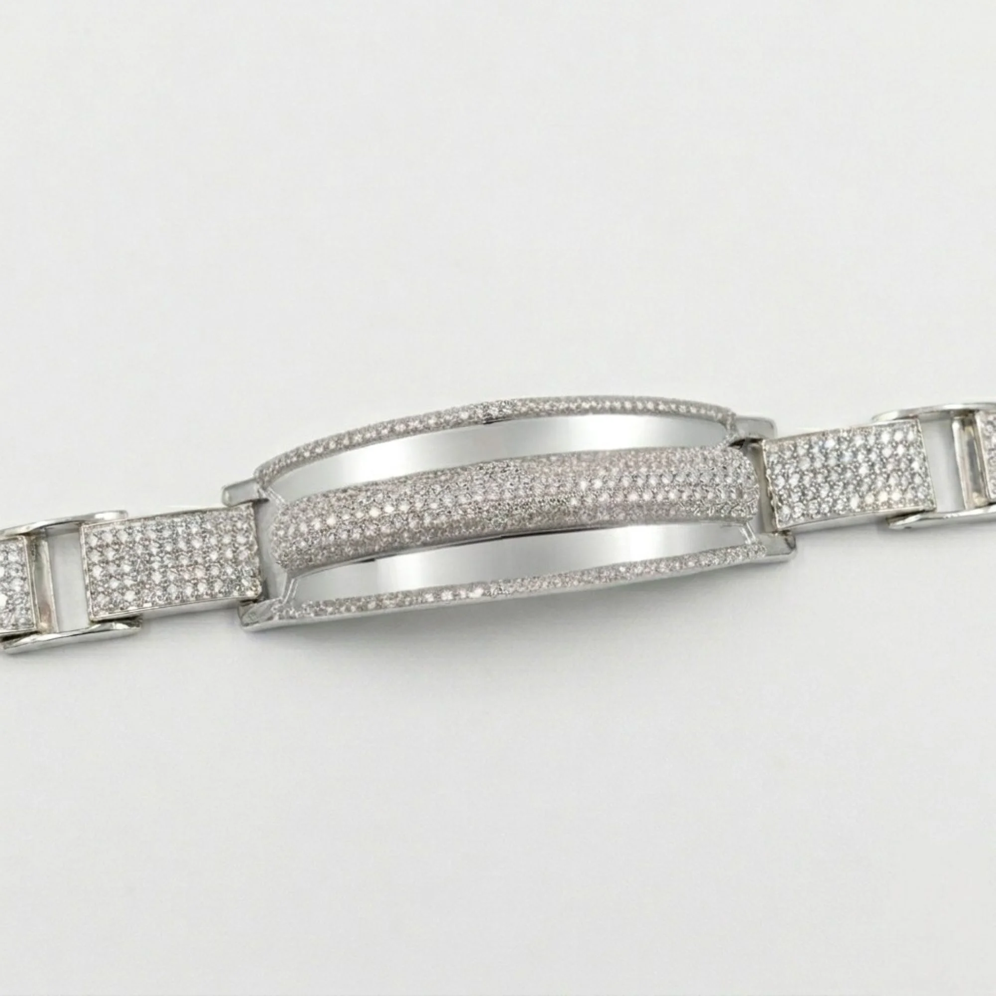 Silver Eclipse Curve Bracelet Men's Bracelet - Image 3