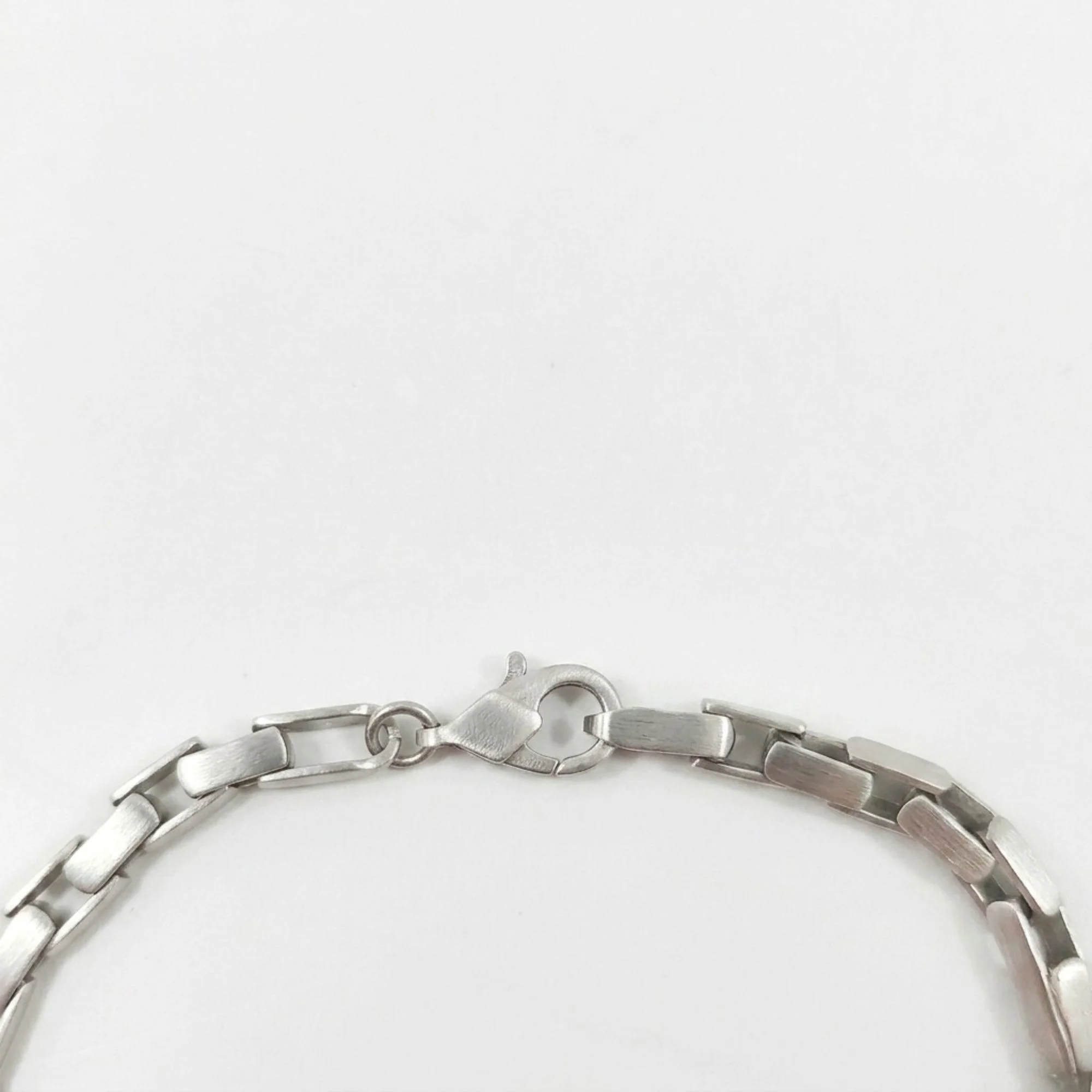 Silver Dual Line Bar Bracelet Men's Bracelet - Image 4