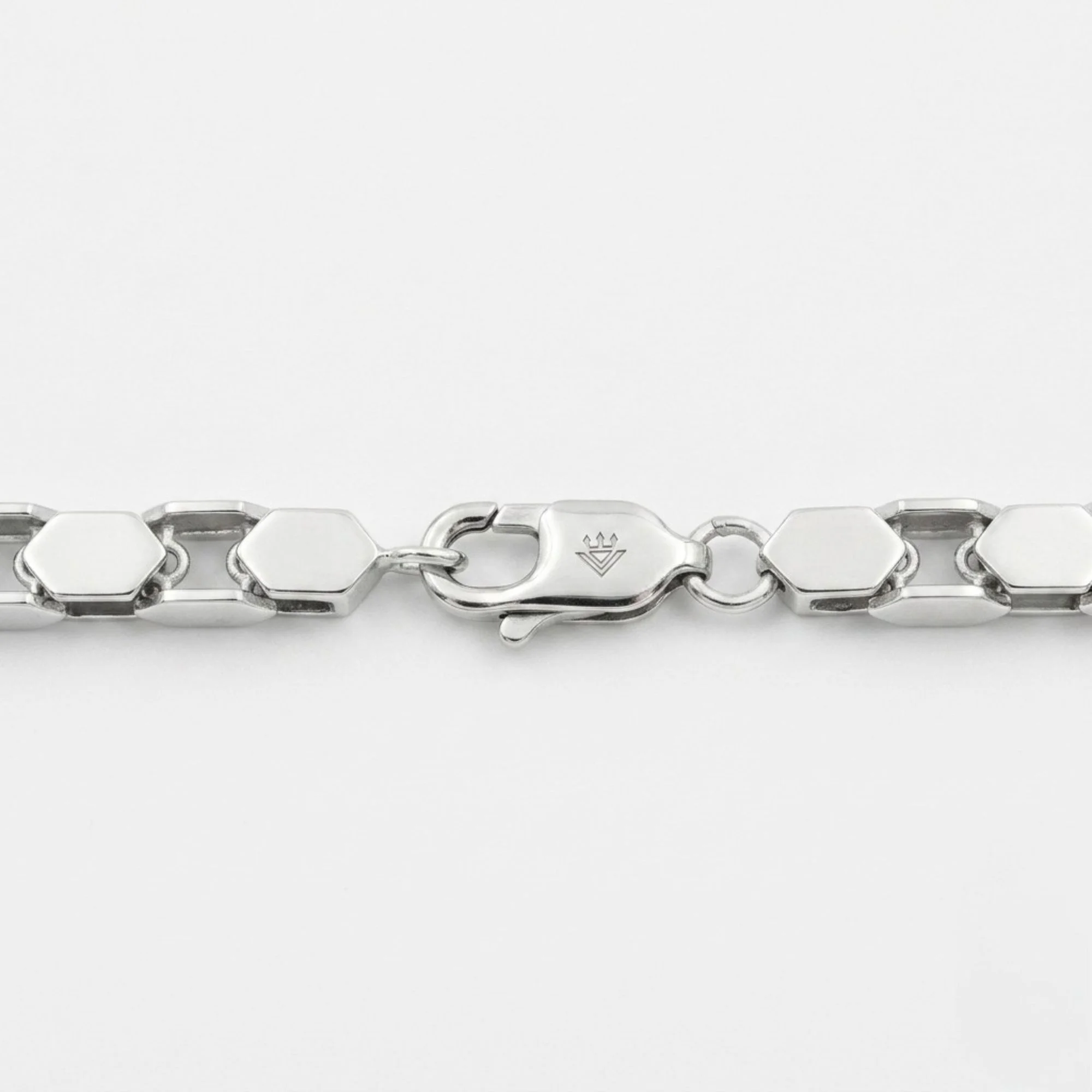 Silver Plate Link Bracelet Men's Bracelet - Image 4