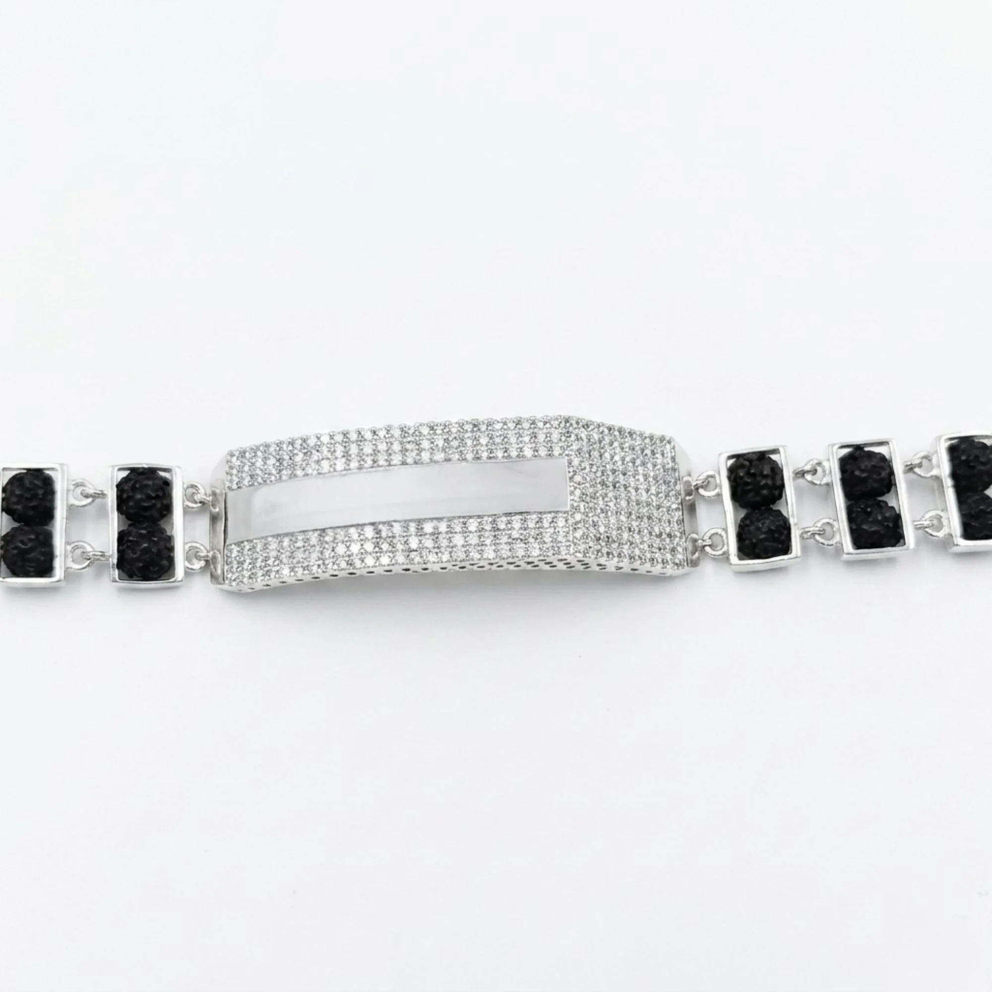 Silver Ember Stone Bracelet Men's Bracelet - Image 3