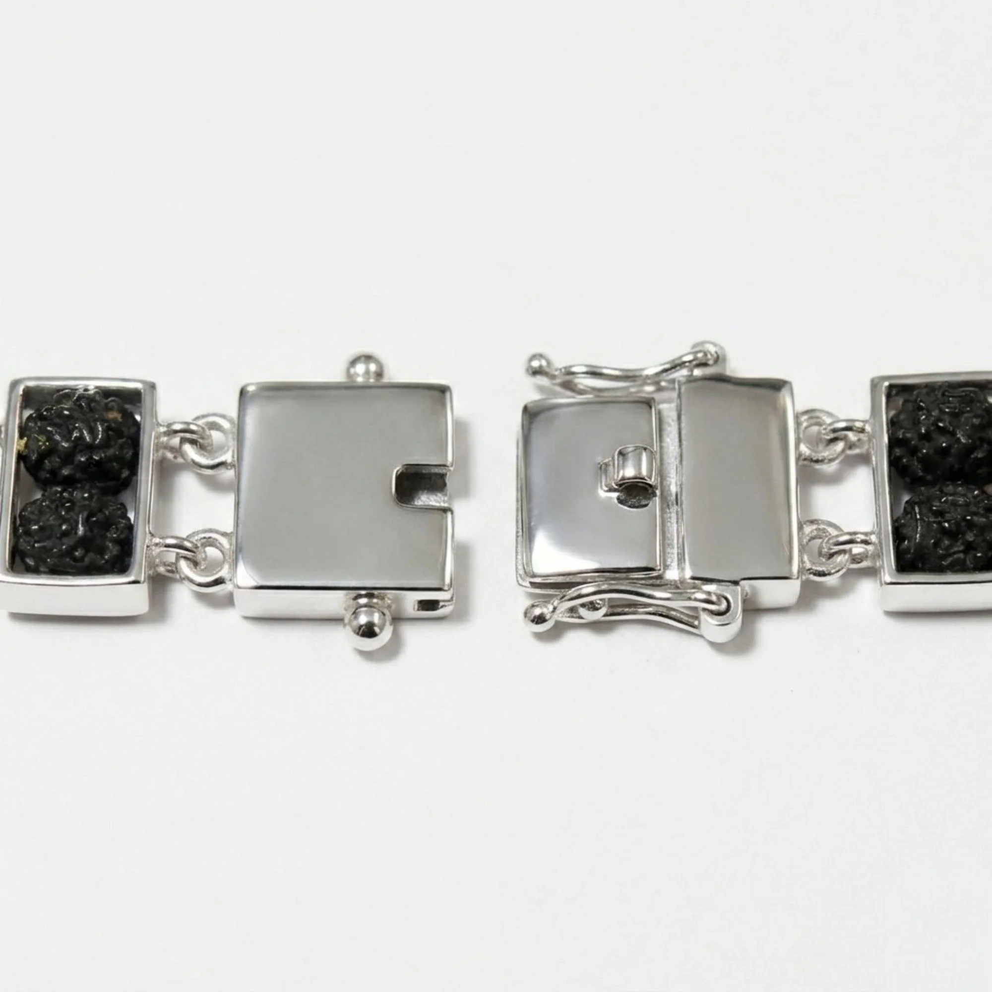 Silver Ember Stone Bracelet Men's Bracelet - Image 4