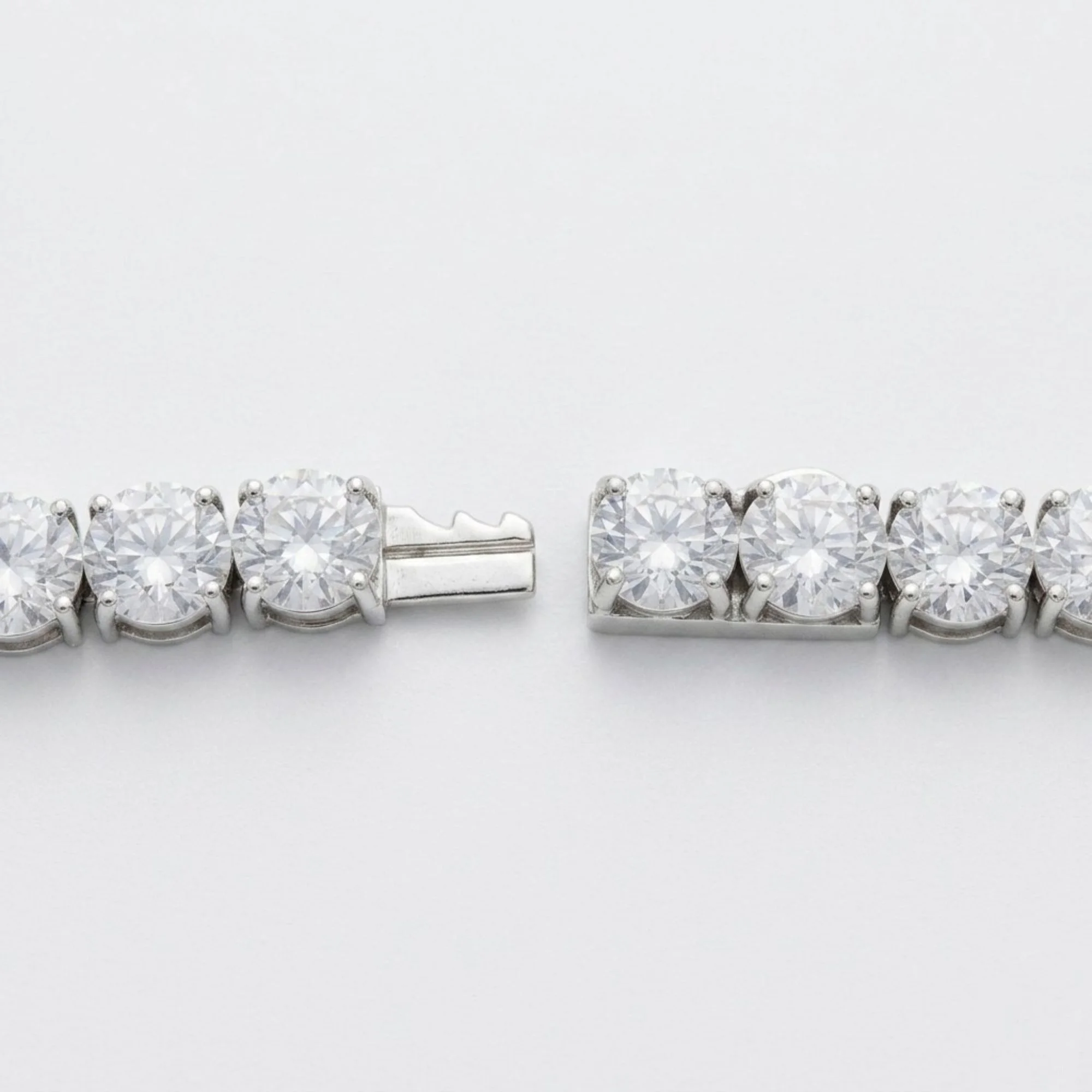 Silver Tennis Bracelet Men's Bracelet - Image 4