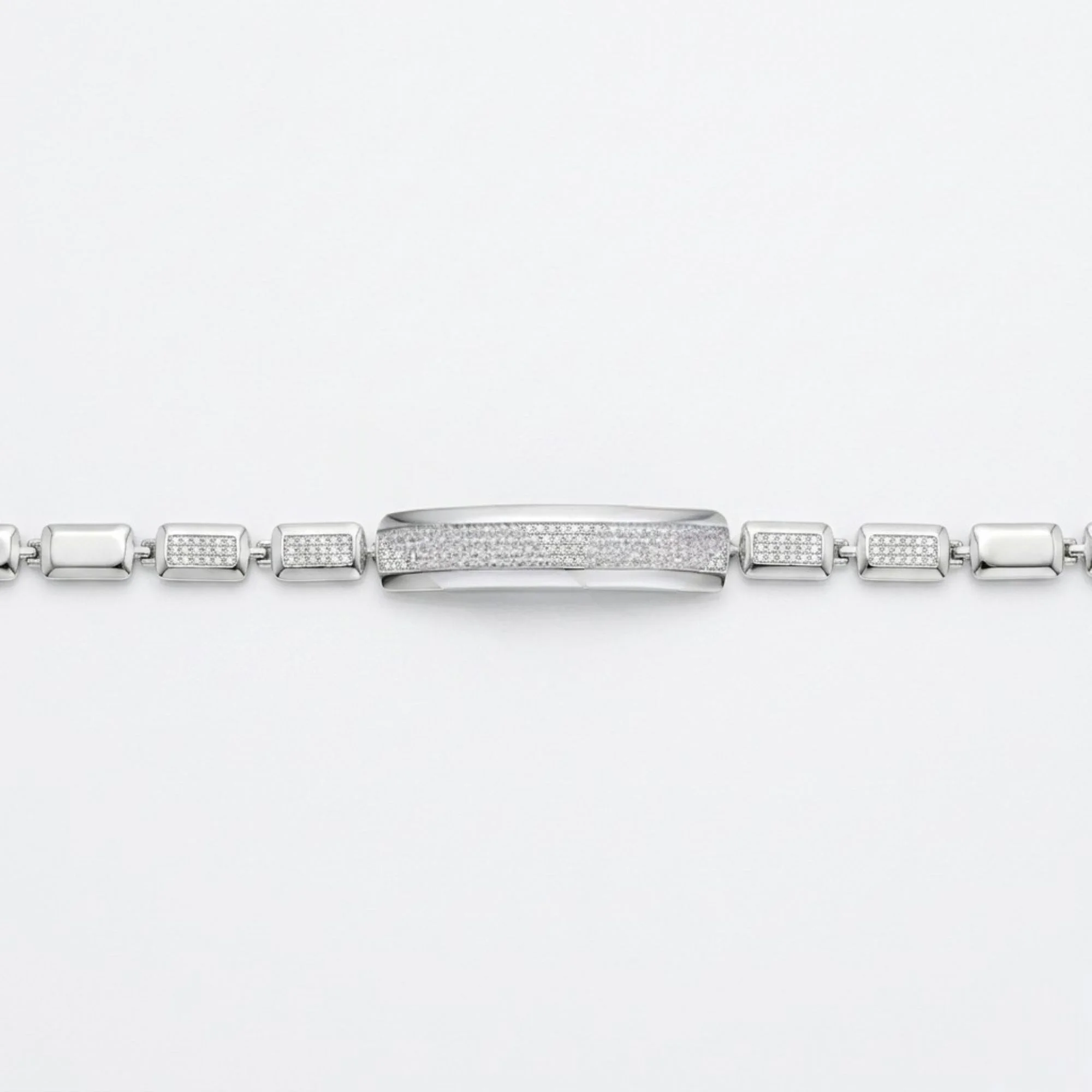 Silver Titan Bar Bracelet Men's Bracelet - Image 3