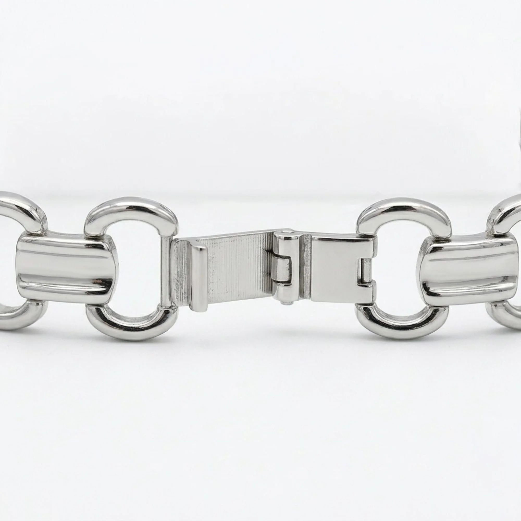 Silver Cuban Bar Bracelet Men's Bracelet - Image 4
