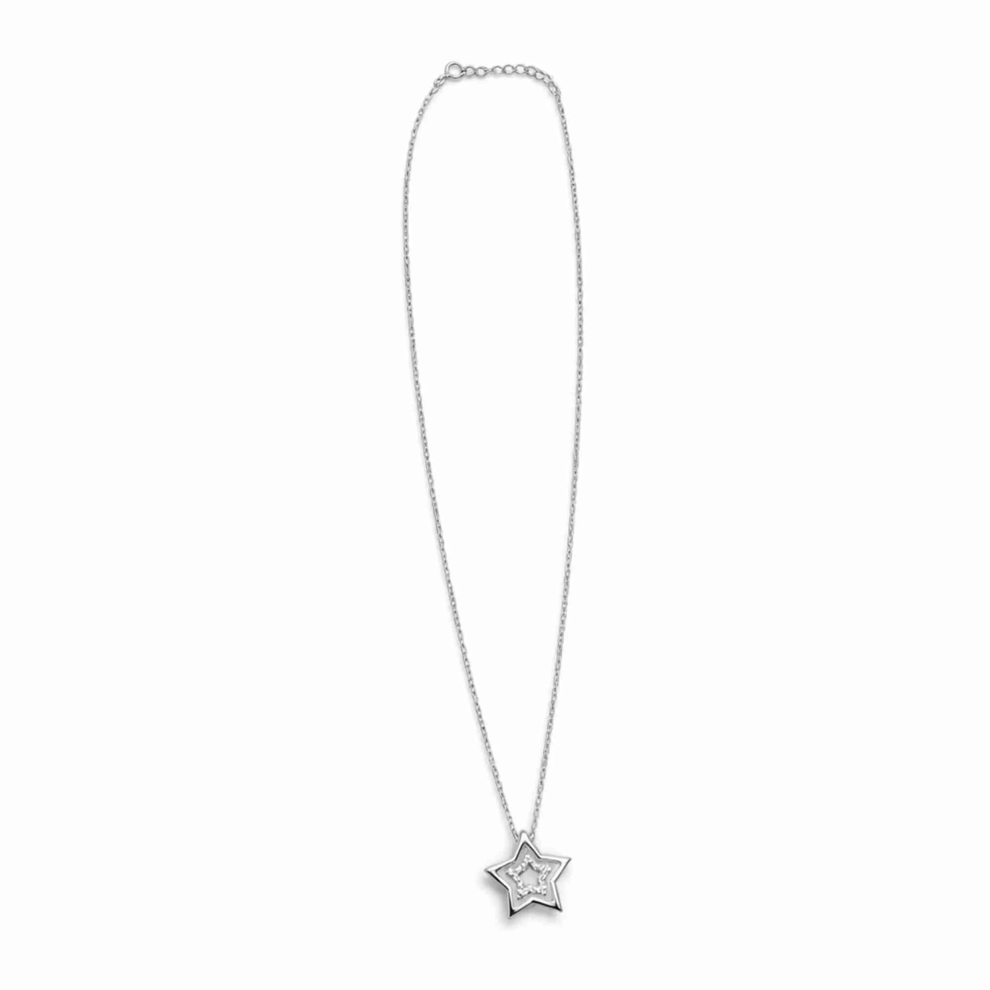 Silver Shining Star Chain Pendant Chain & Pendant - Image 4