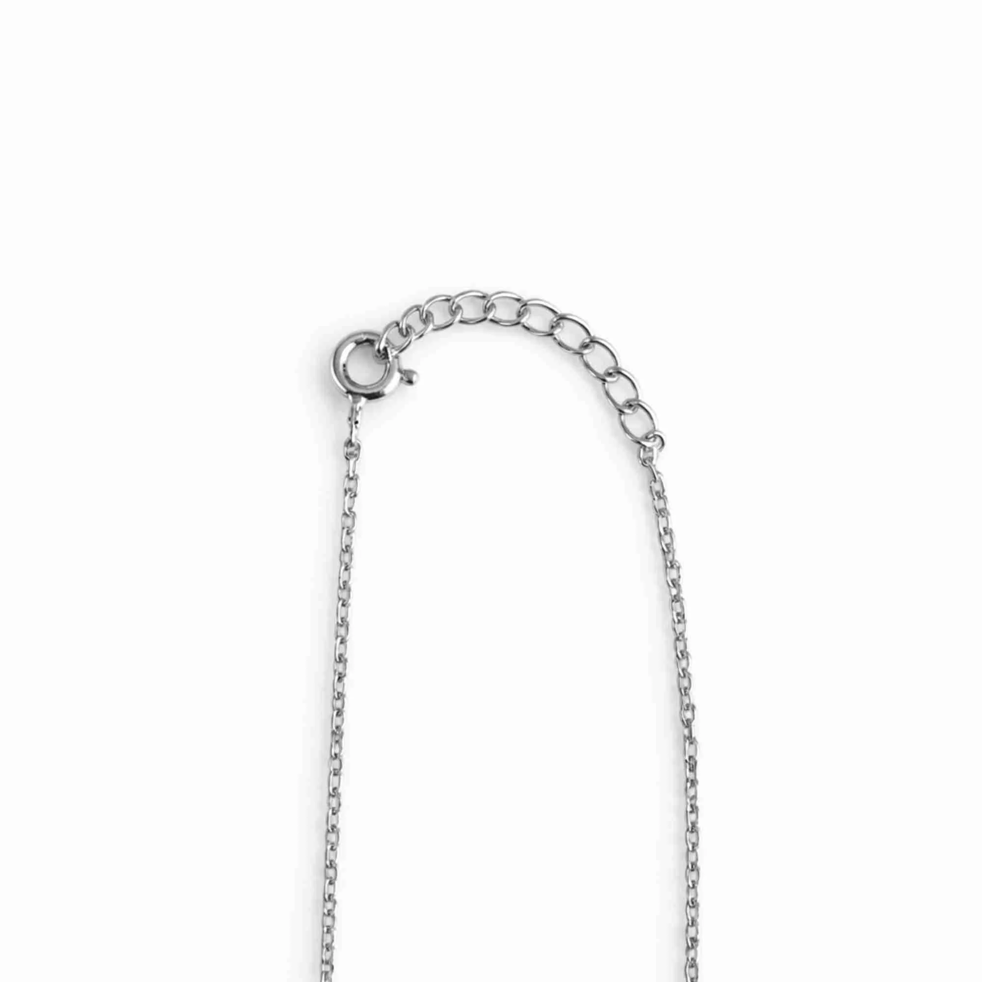 Silver Hexa Sparkle Heart Chain Pendant Chain & Pendant - Image 3