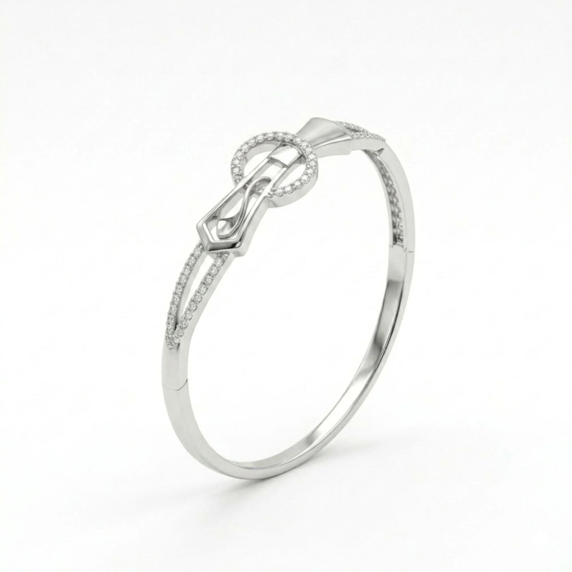 Silver Belt Buckle Kada - Image 3