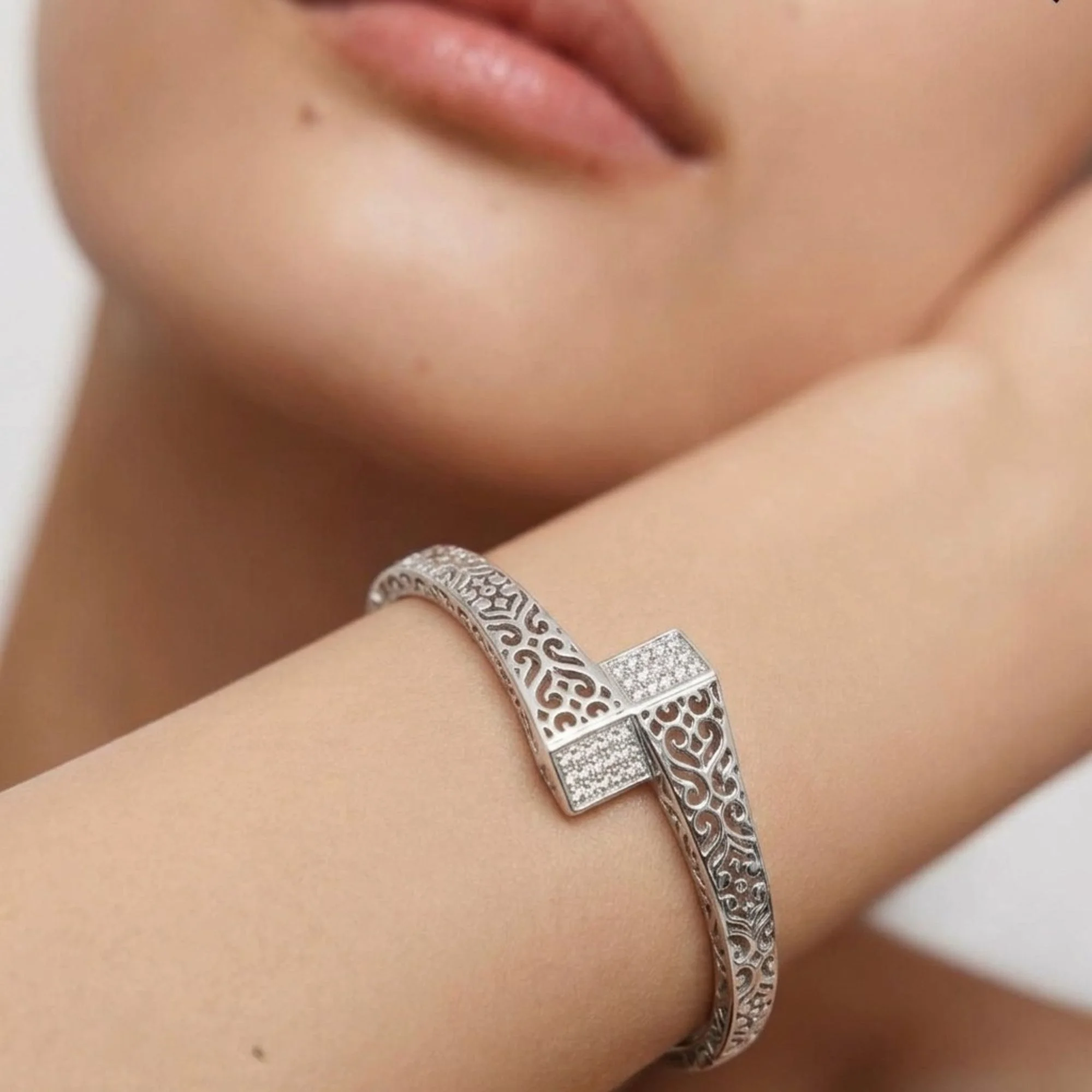 Silver Filigree Bypass Kada - 2