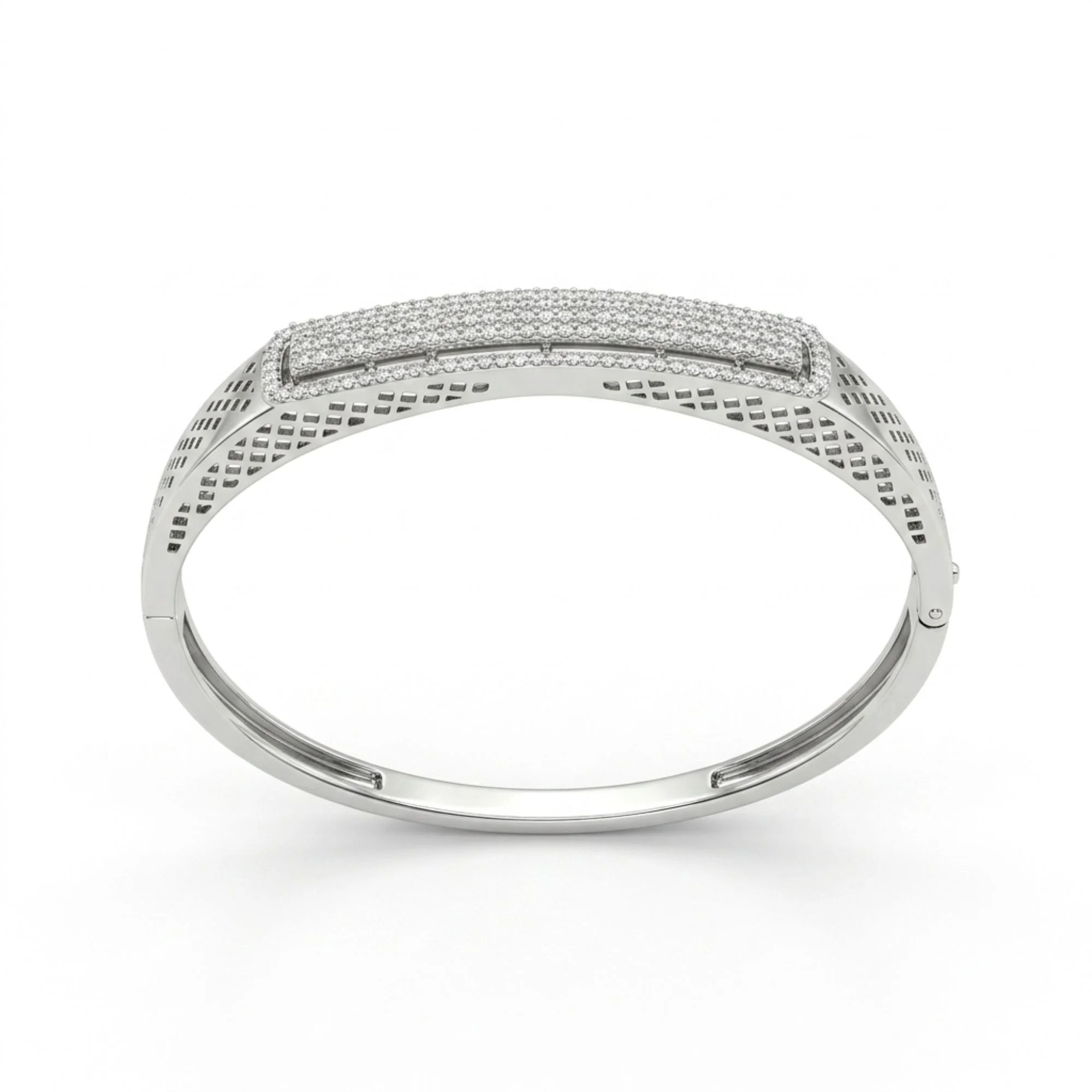 Silver Geometric Bar Kada - Image 3