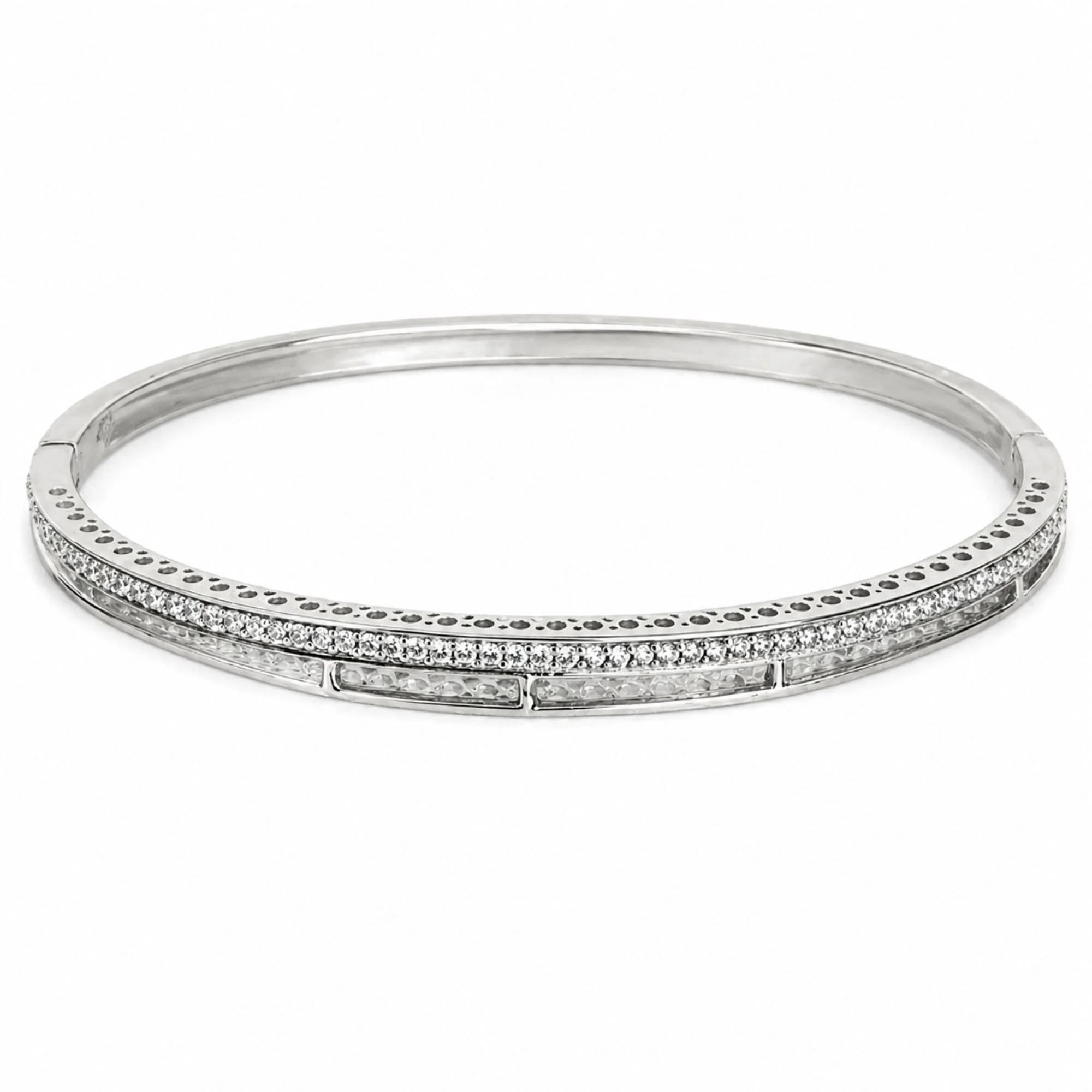 Silver Half Eternity Kada