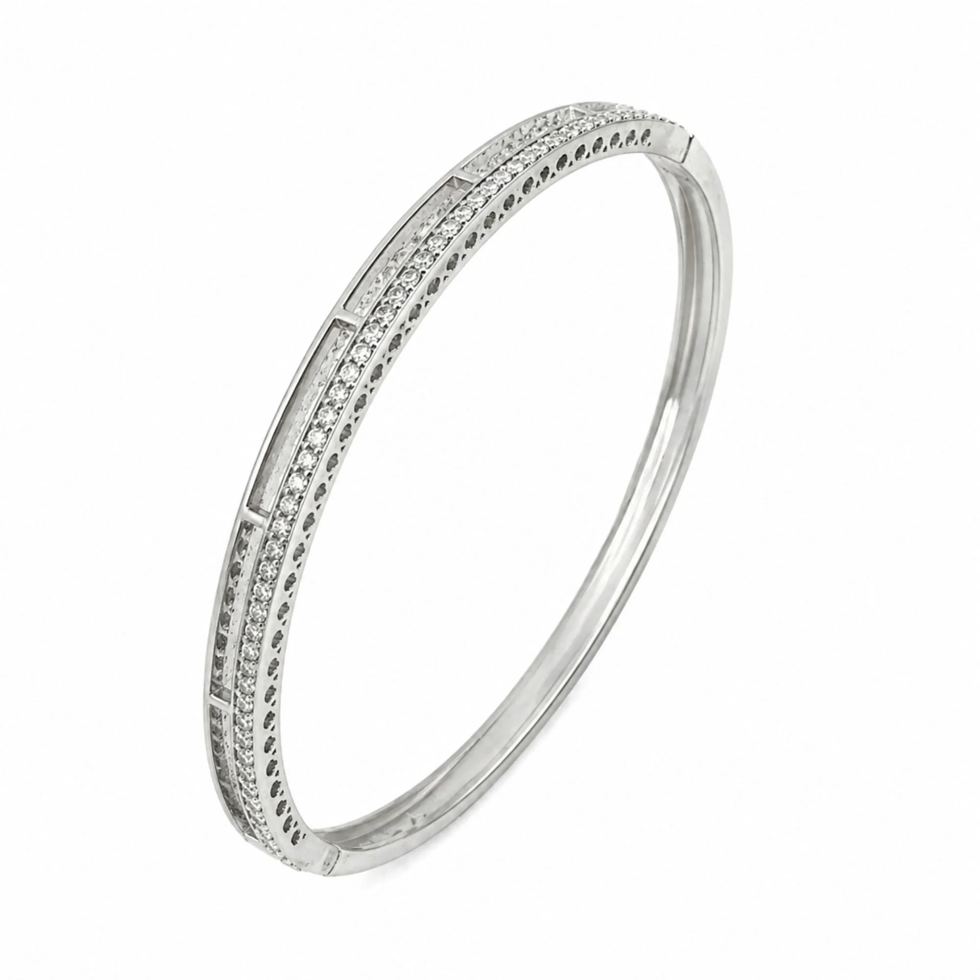 Silver Half Eternity Kada - Image 3
