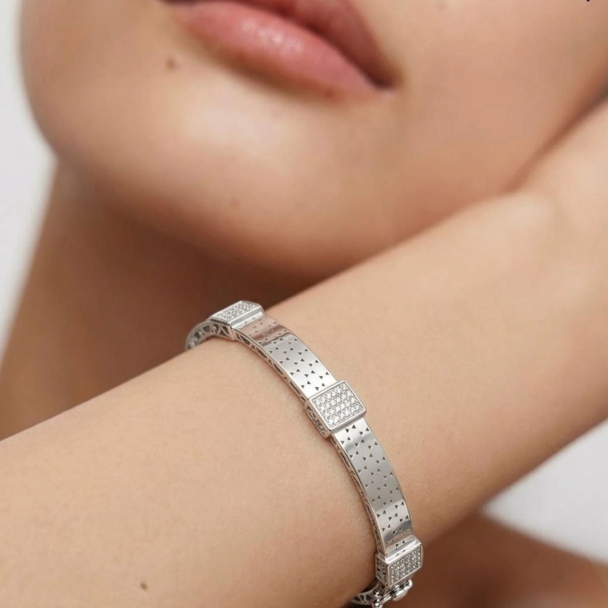Silver Triple Square Kada - 2