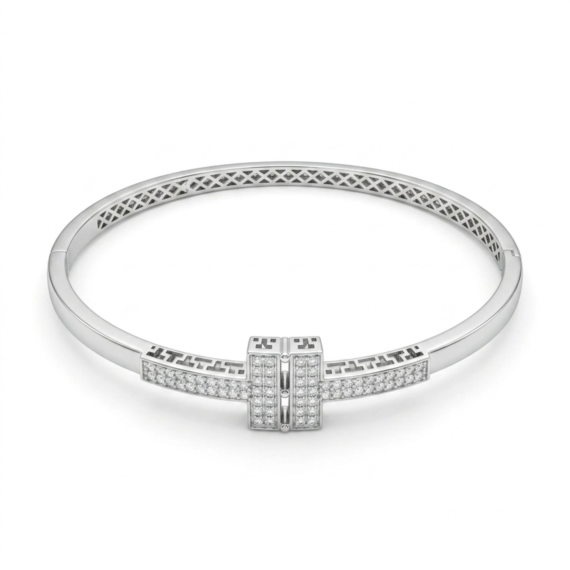 Silver Parallel Bar Kada