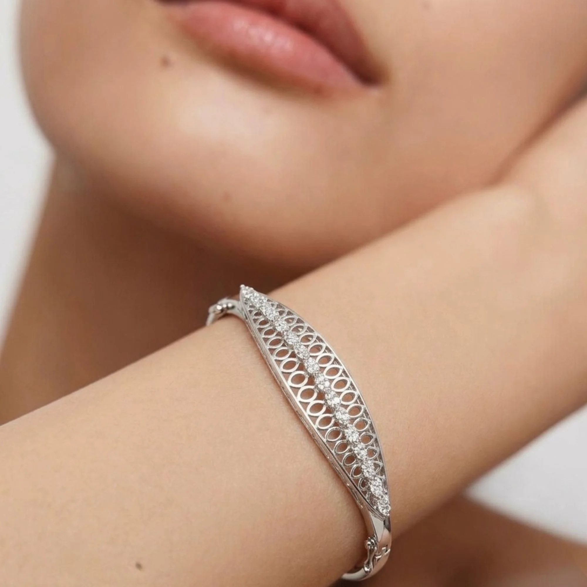 Silver Victorian Style Kada - 2