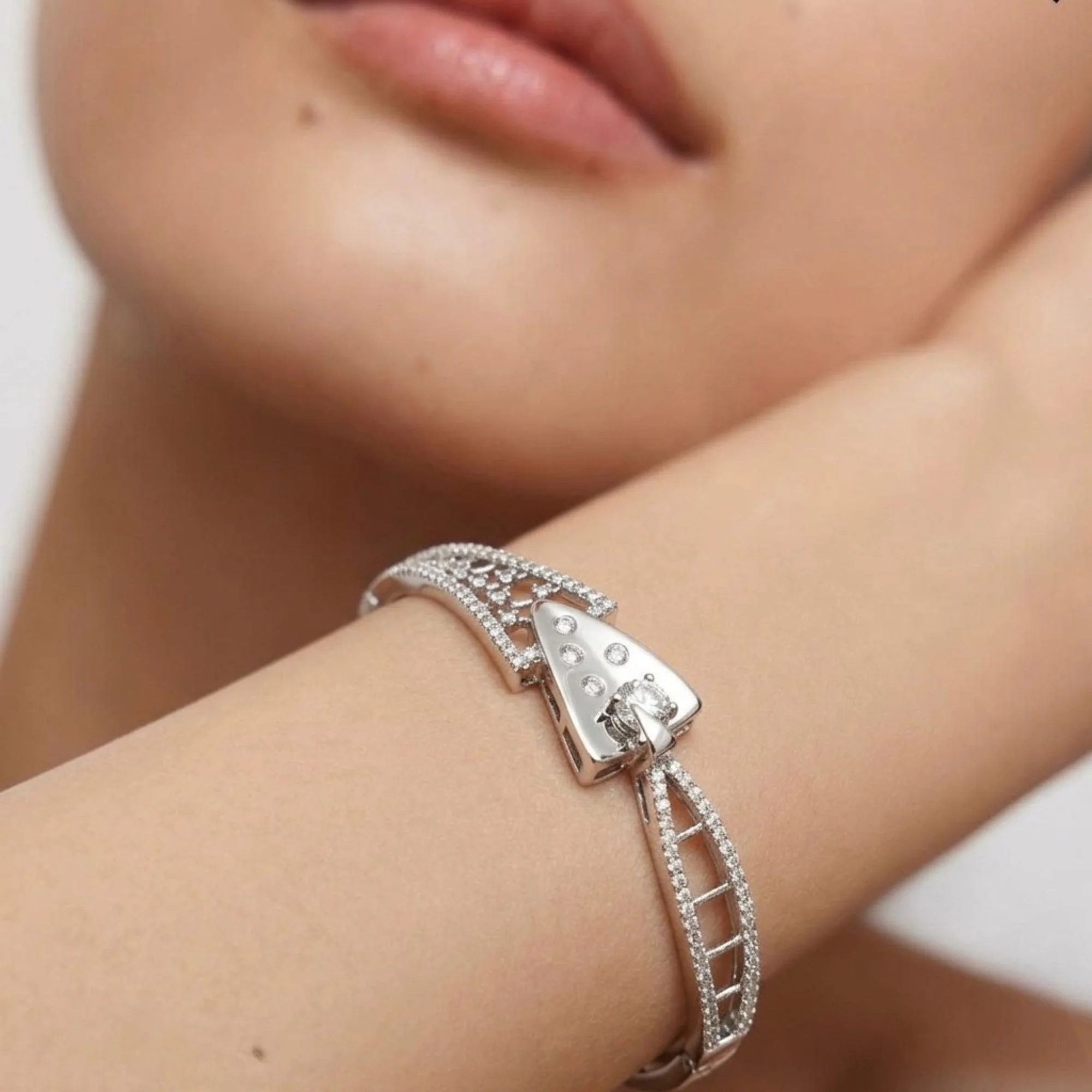 Silver Spearhead Statement Kada - 2