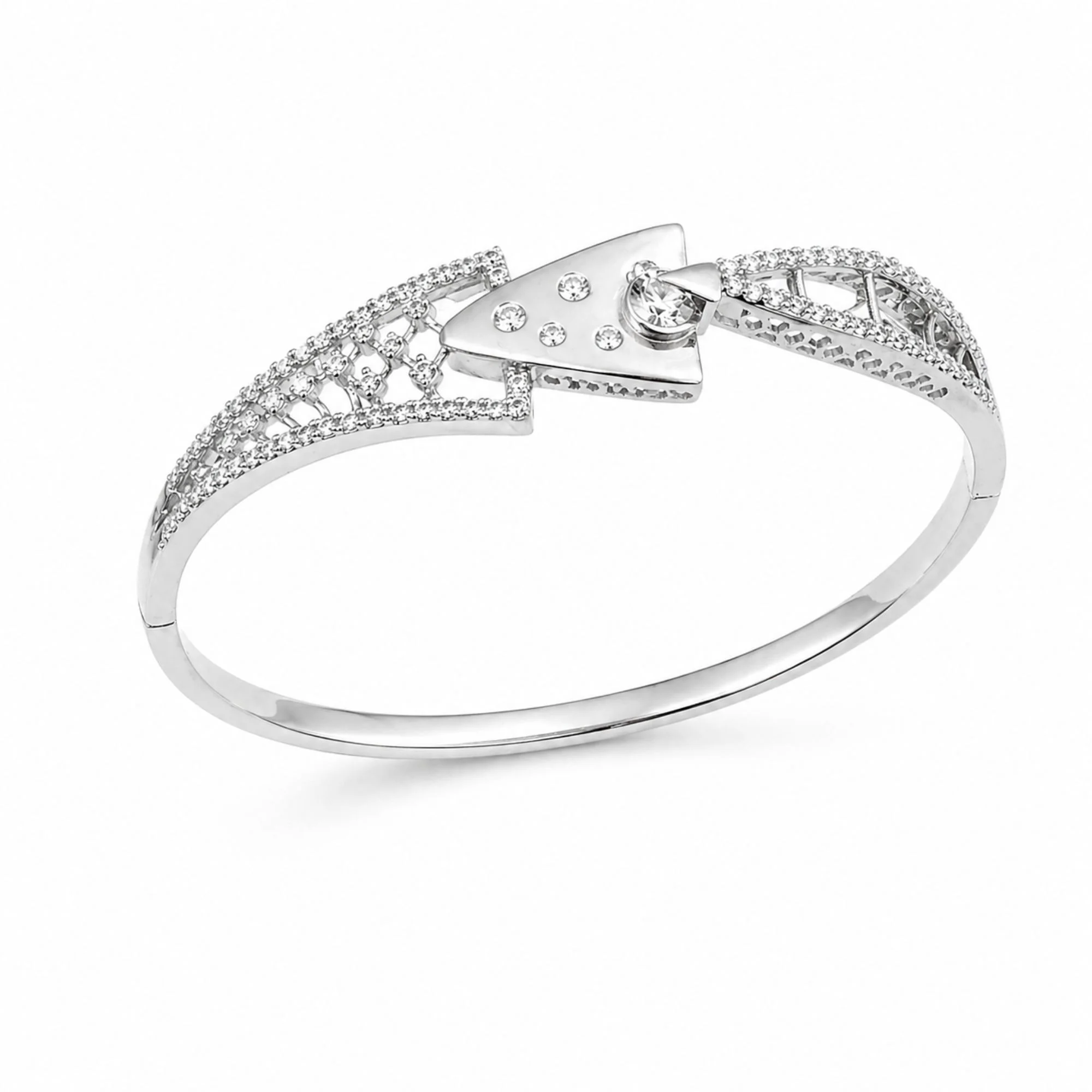 Silver Spearhead Statement Kada - Image 3