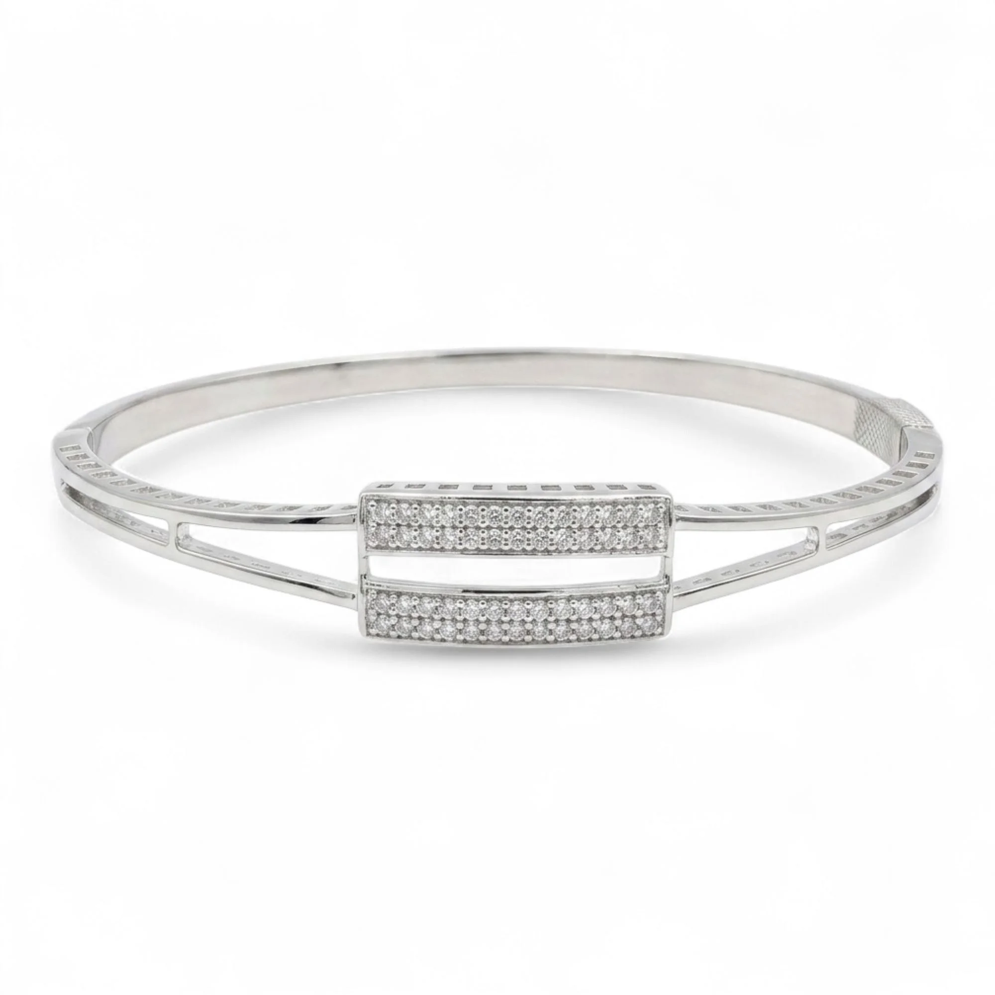 Silver Twin Panel Kada