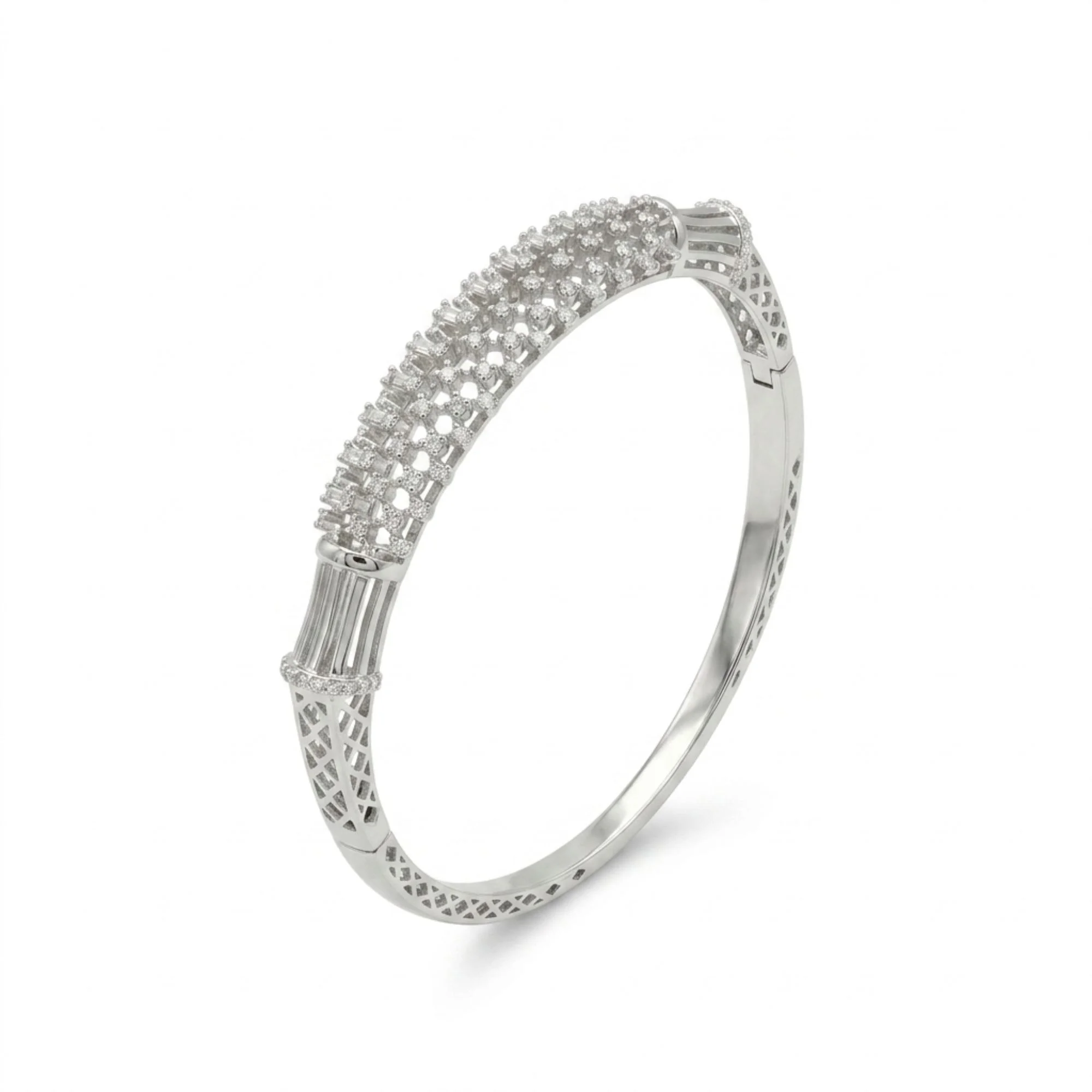 Silver Virelle Crown Kada - Image 3