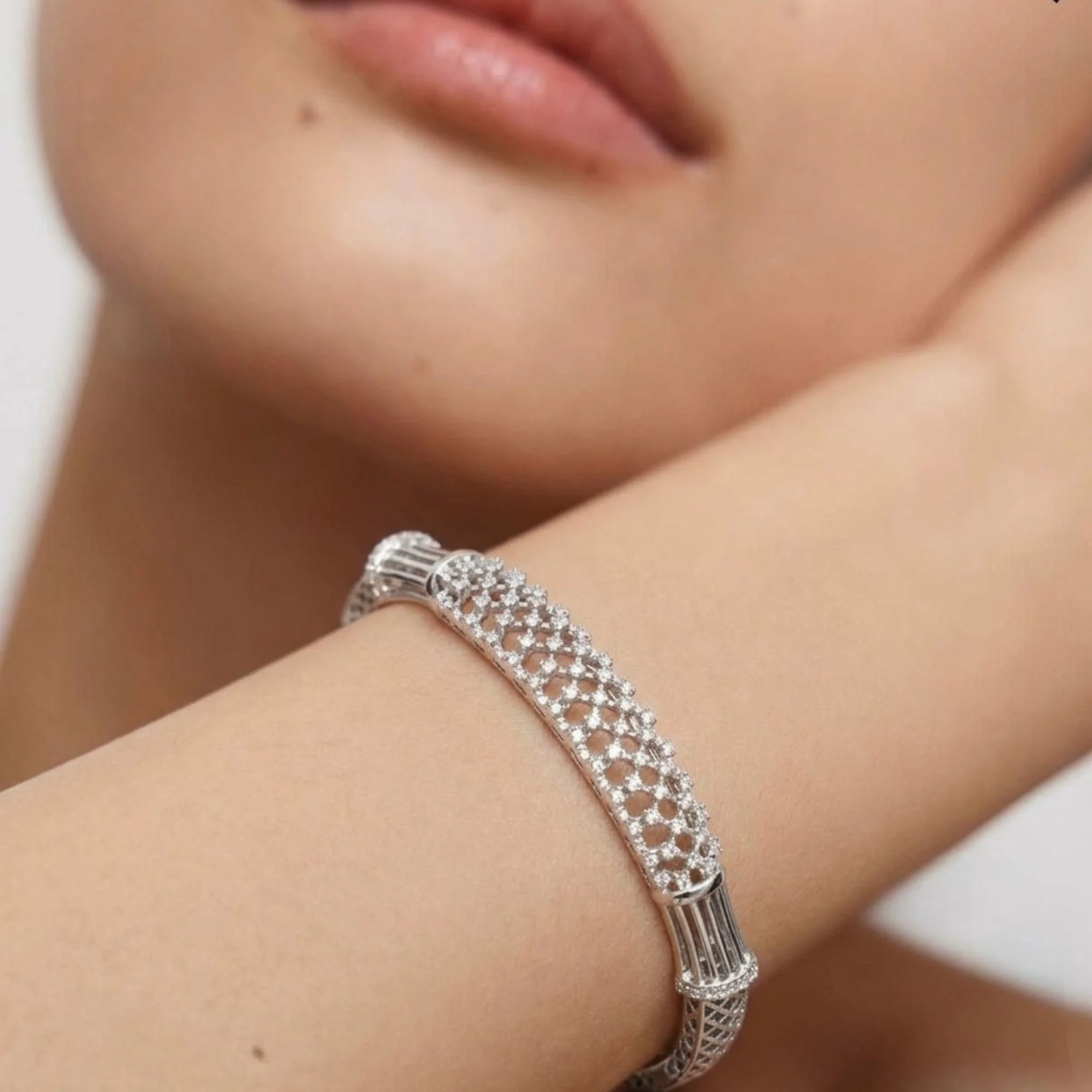 Silver Virelle Crown Kada - 2