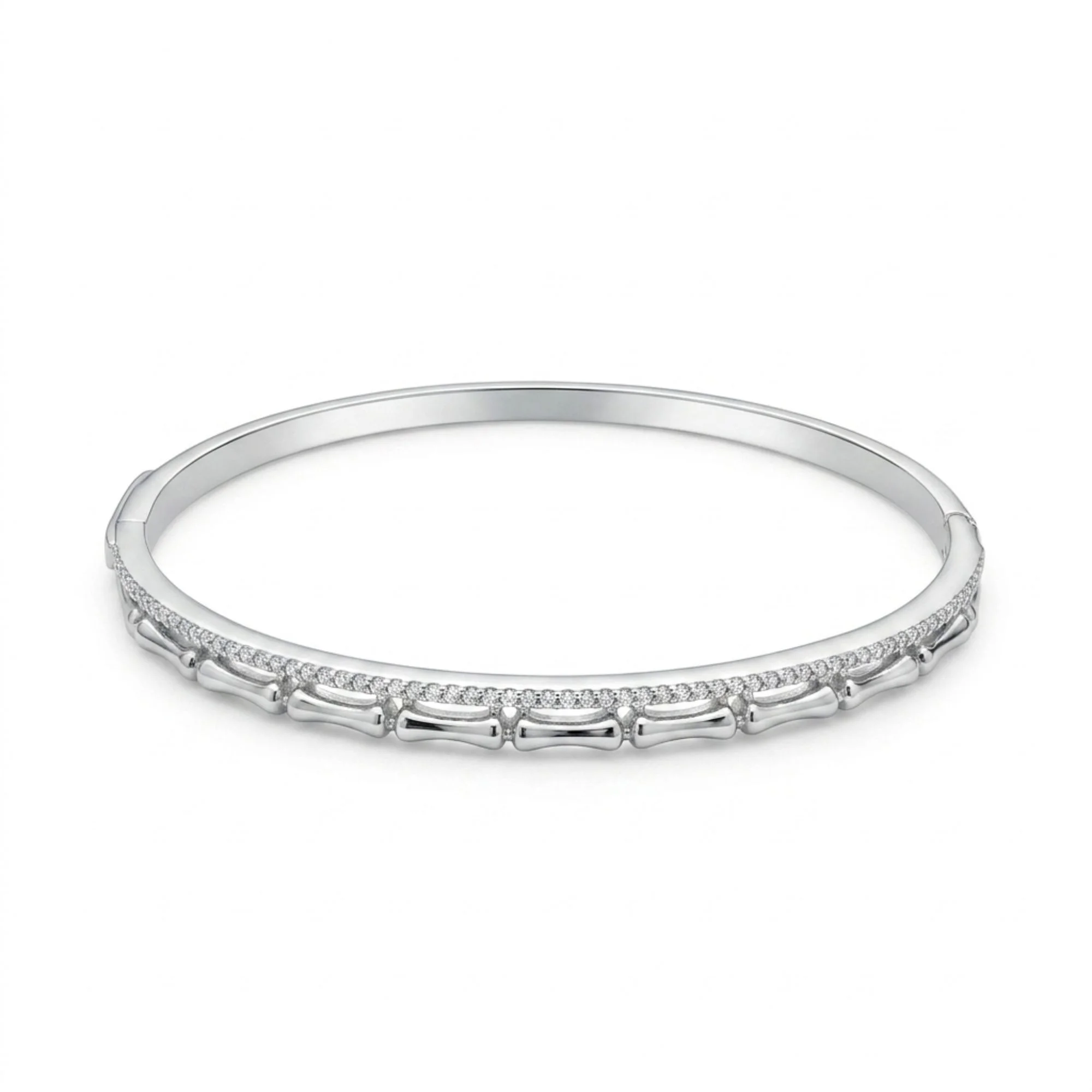 Silver Prism Wave Slim Kada
