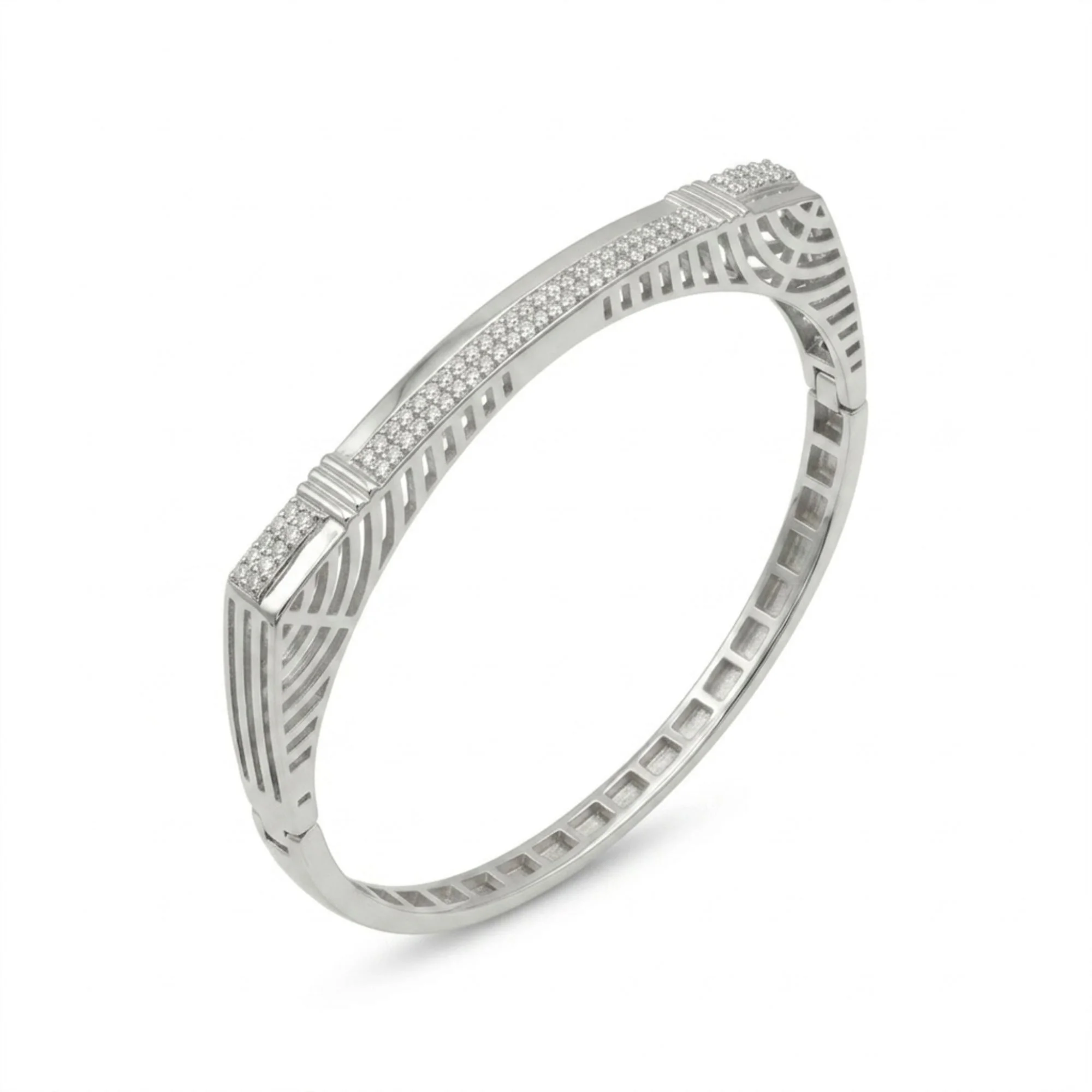 Silver Slim Bar Kada - Image 3