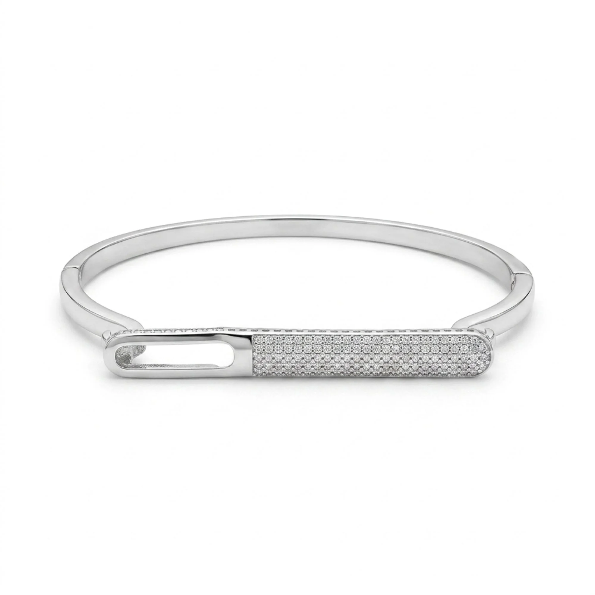 Silver Open Link Kada