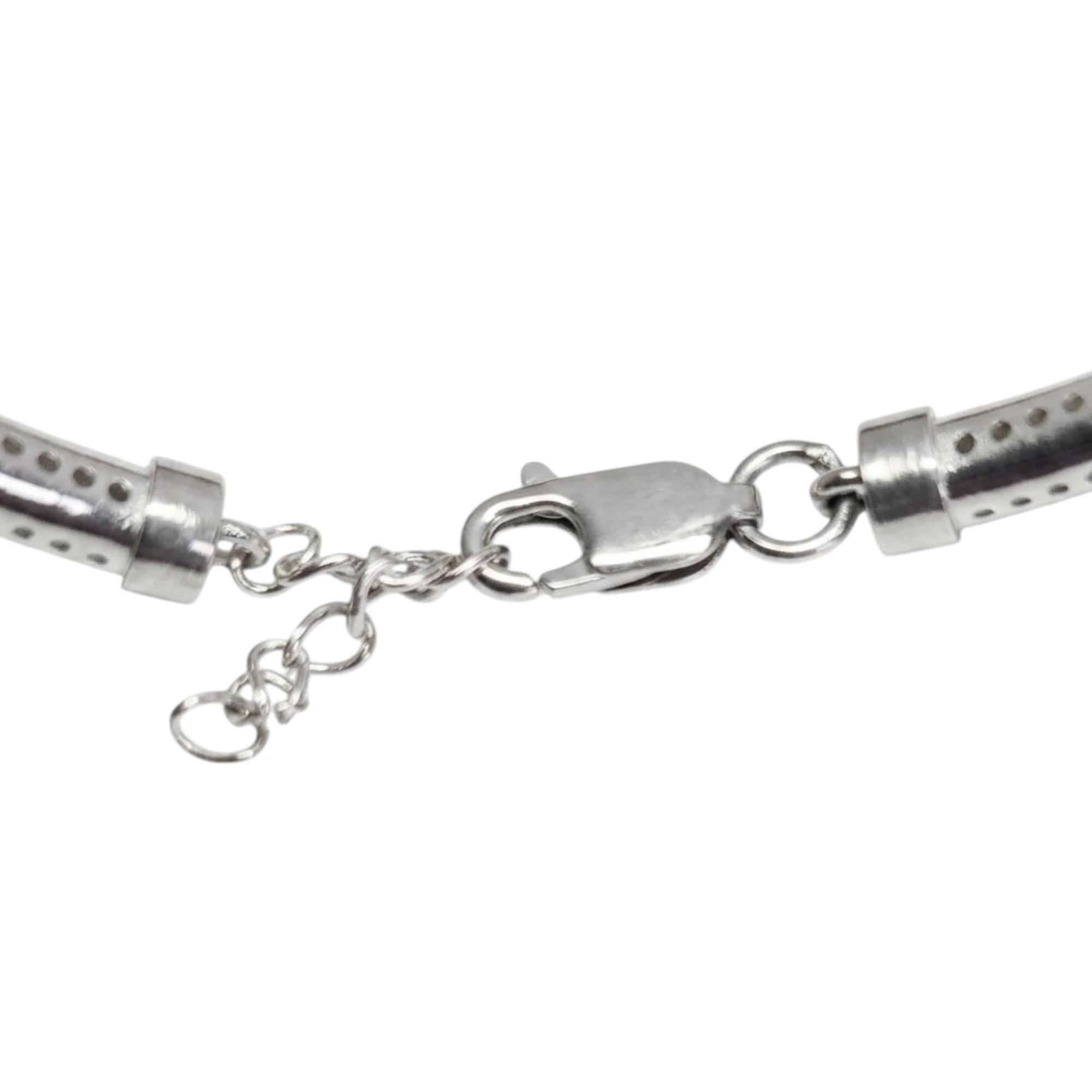 Silver Cylinder Ribbed Kada - Image 4