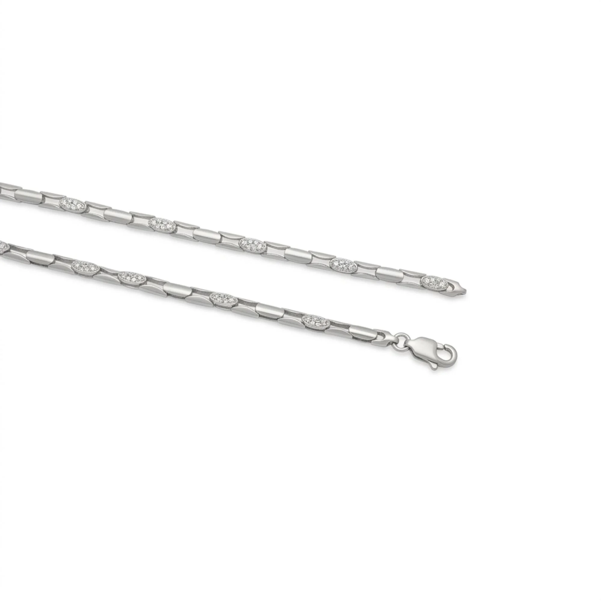 Silver Oval Boat Link Men's Chain - Image 3