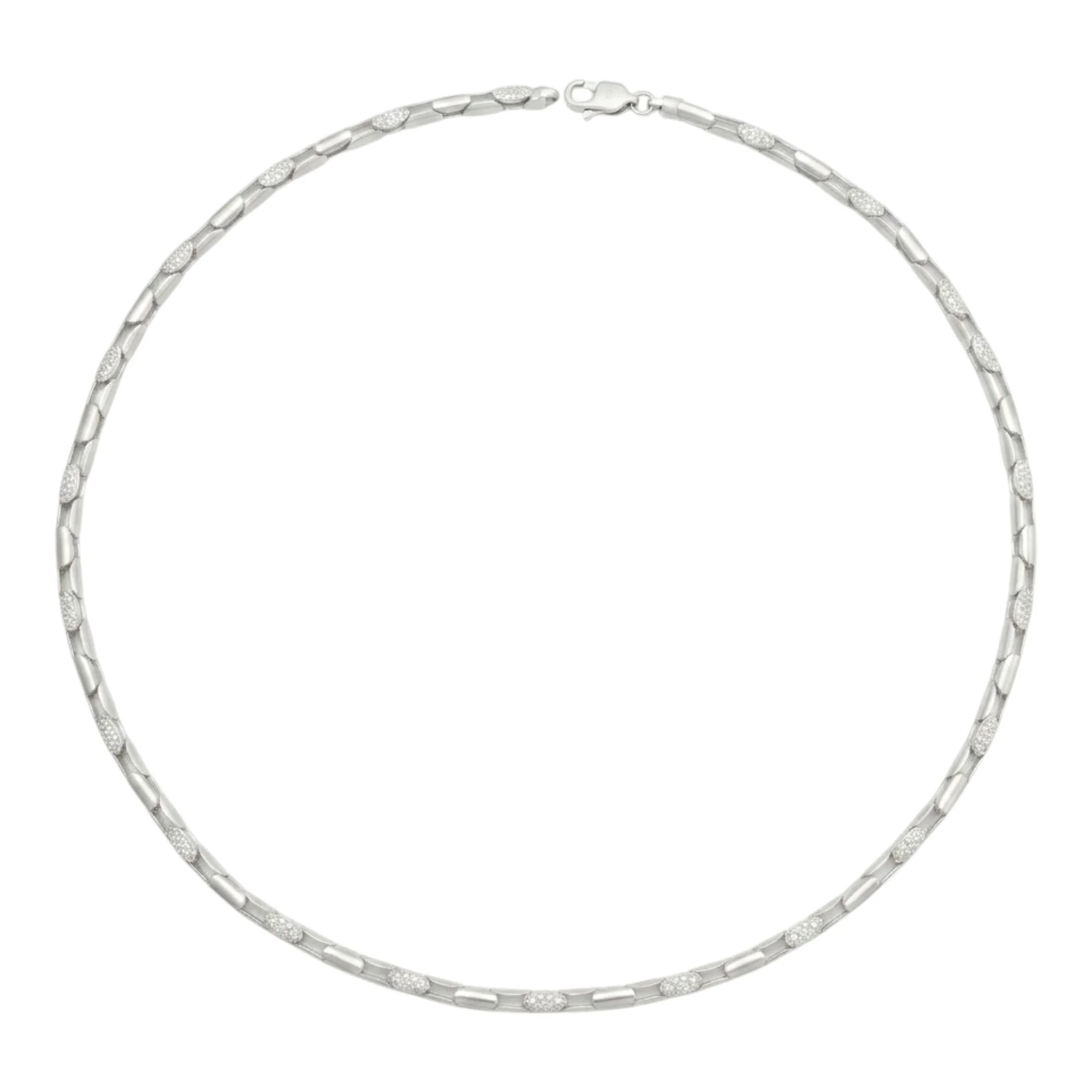 Silver Oval Boat Link Men's Chain - Image 4