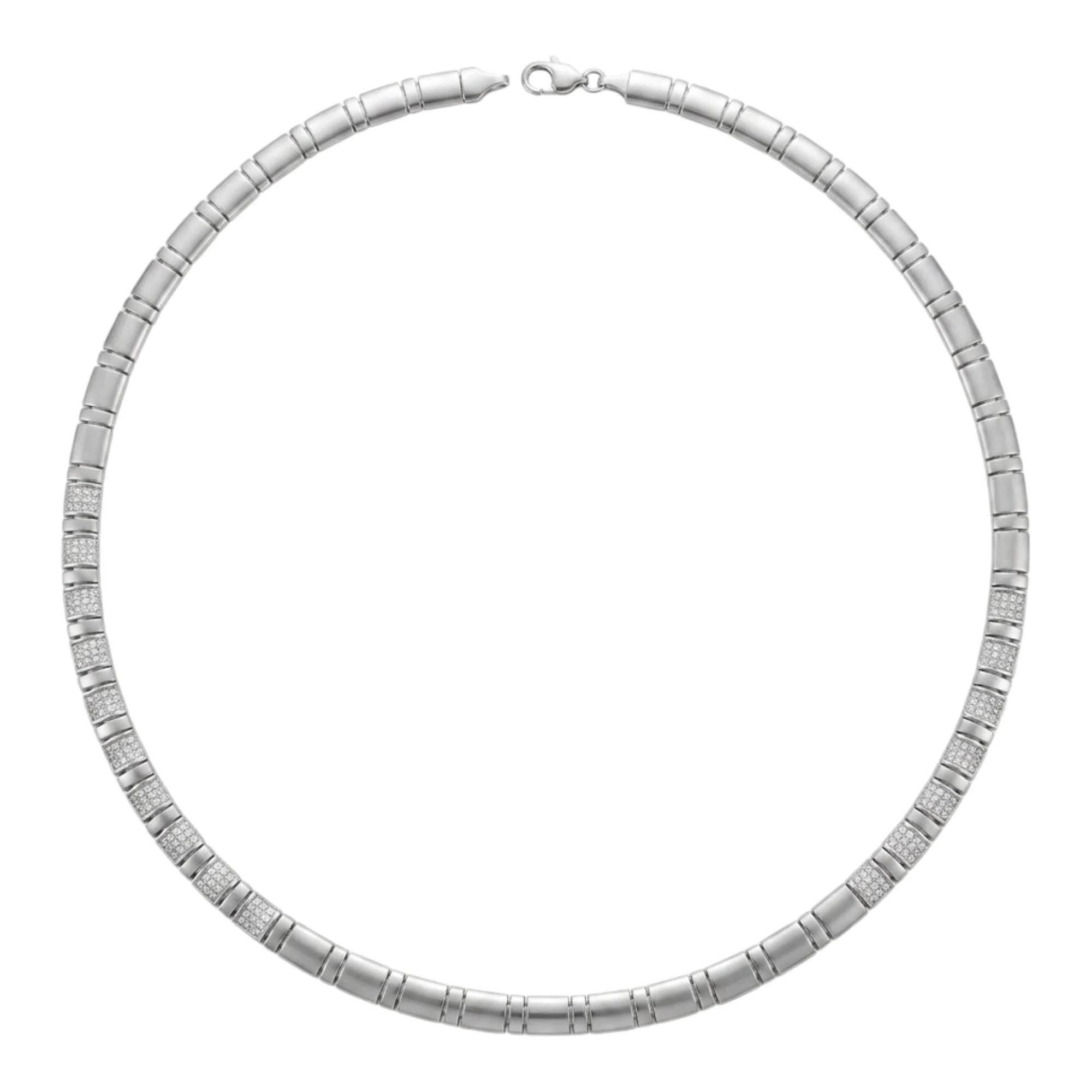 Silver Segmented Tube Men's Chain - Image 4