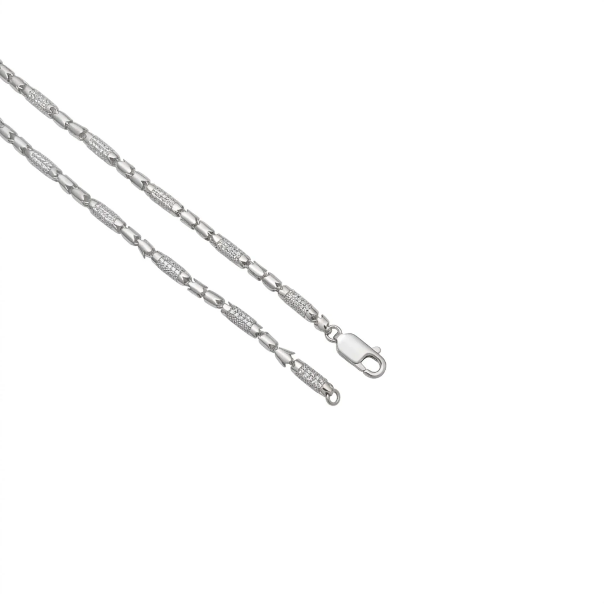 Silver Capsule Link Men's Chain - Image 3