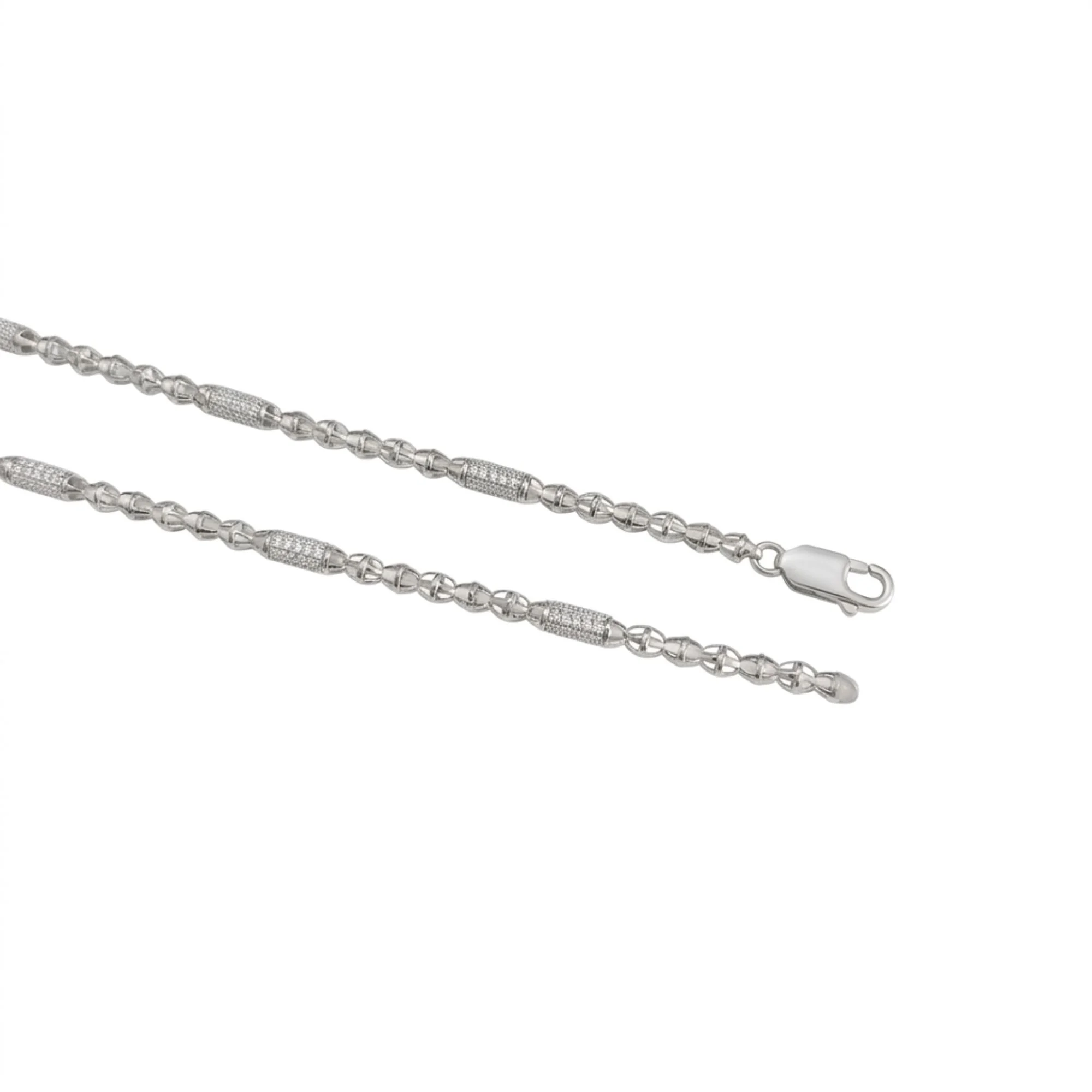 Silver Industrial Bar Men's Chain - Image 3