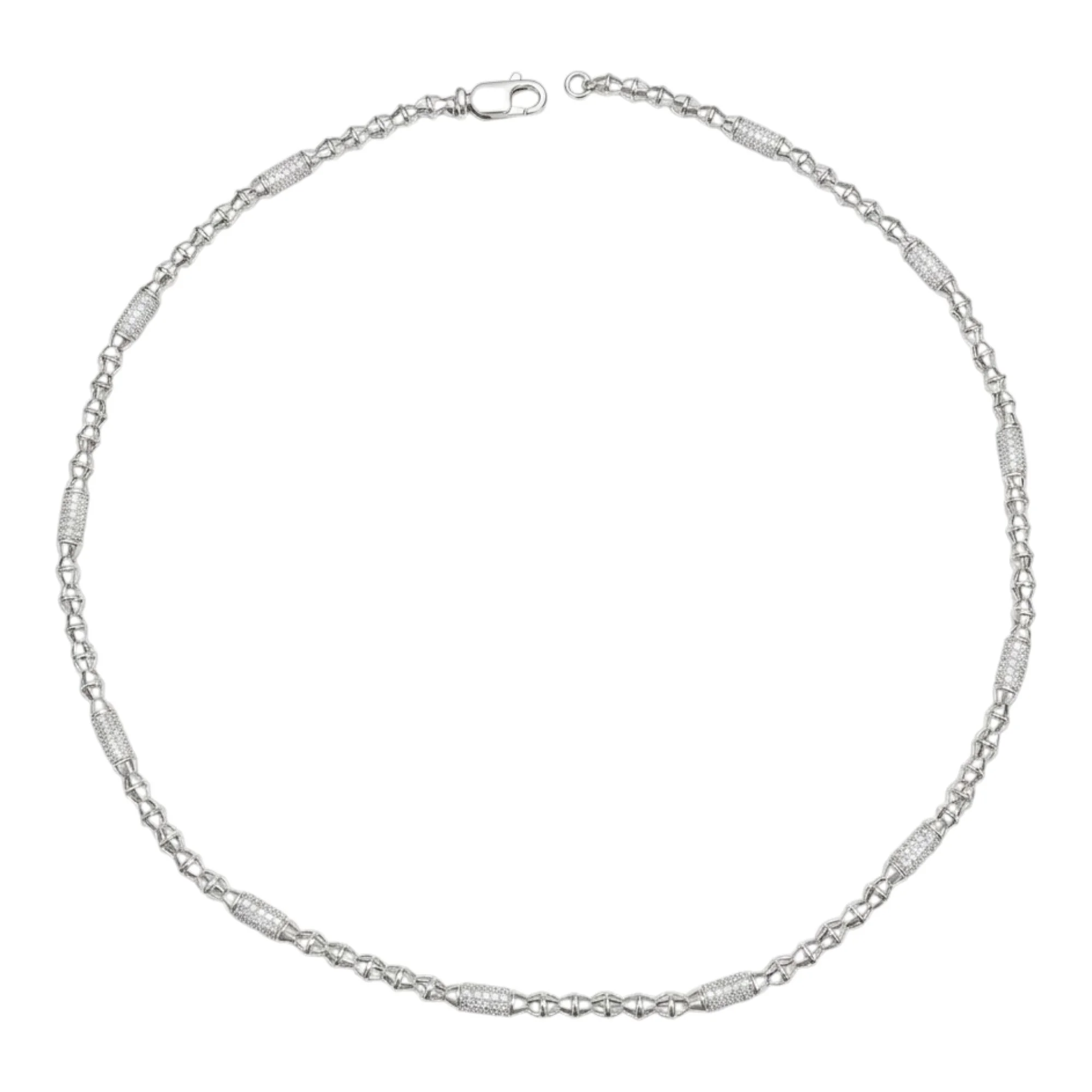 Silver Industrial Bar Men's Chain - Image 4