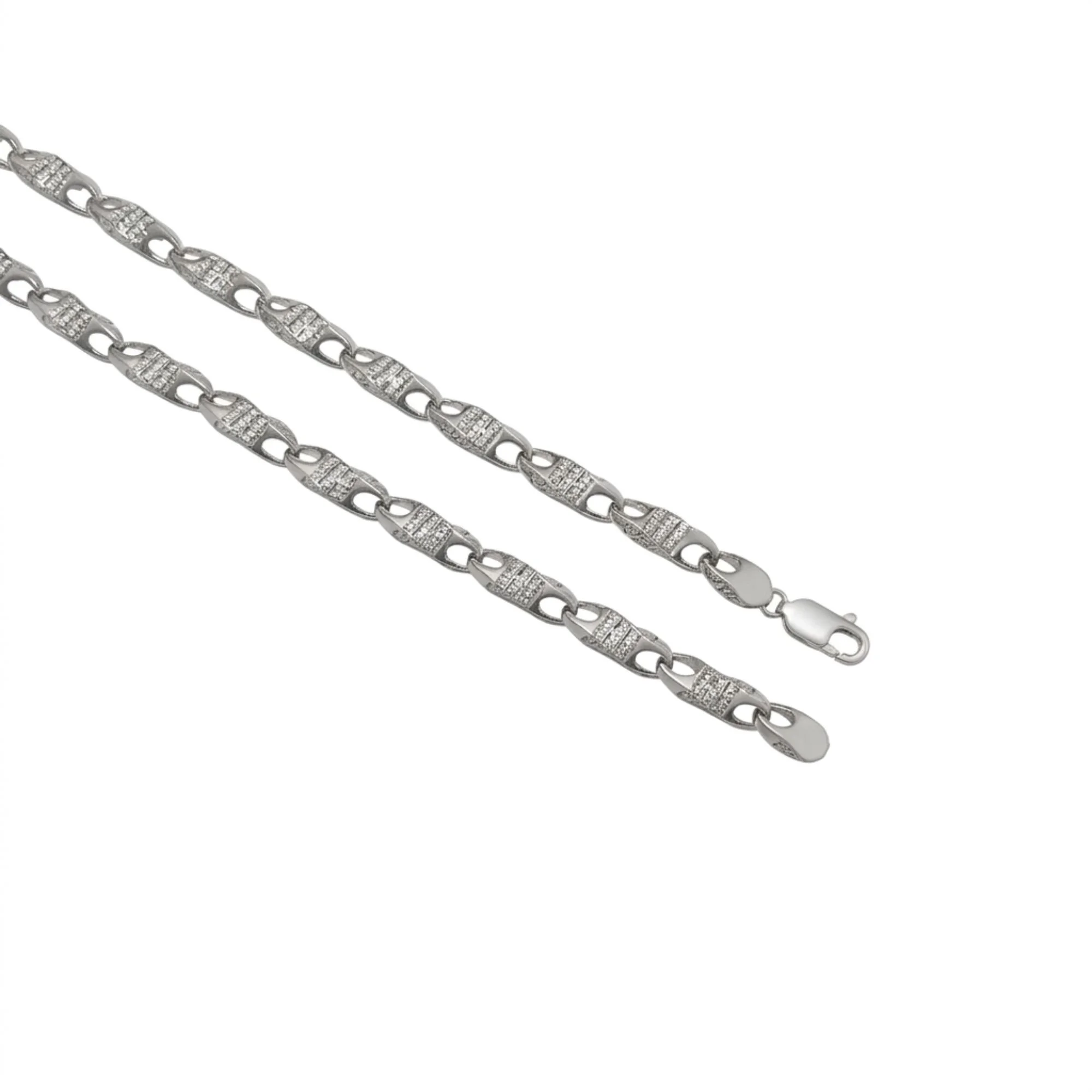 Silver Mariner Link Men's Chain - Image 3