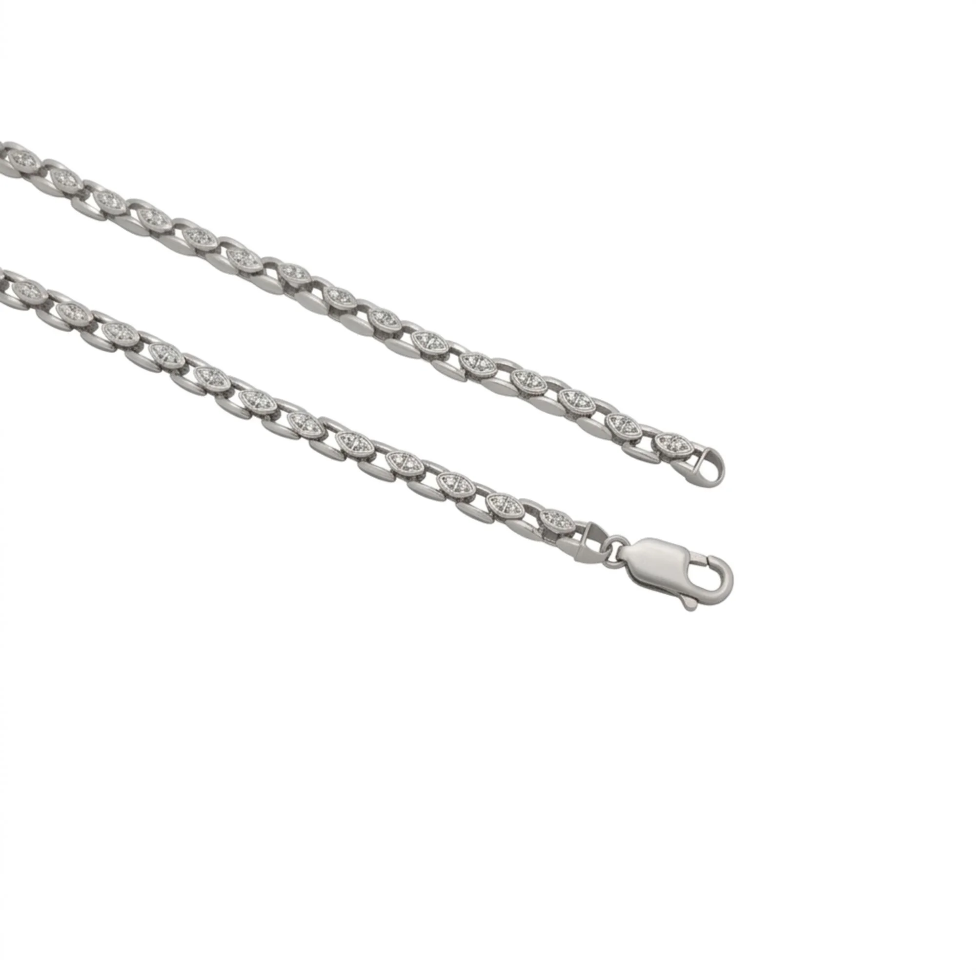 Silver Eye-Link Men's Chain - Image 3