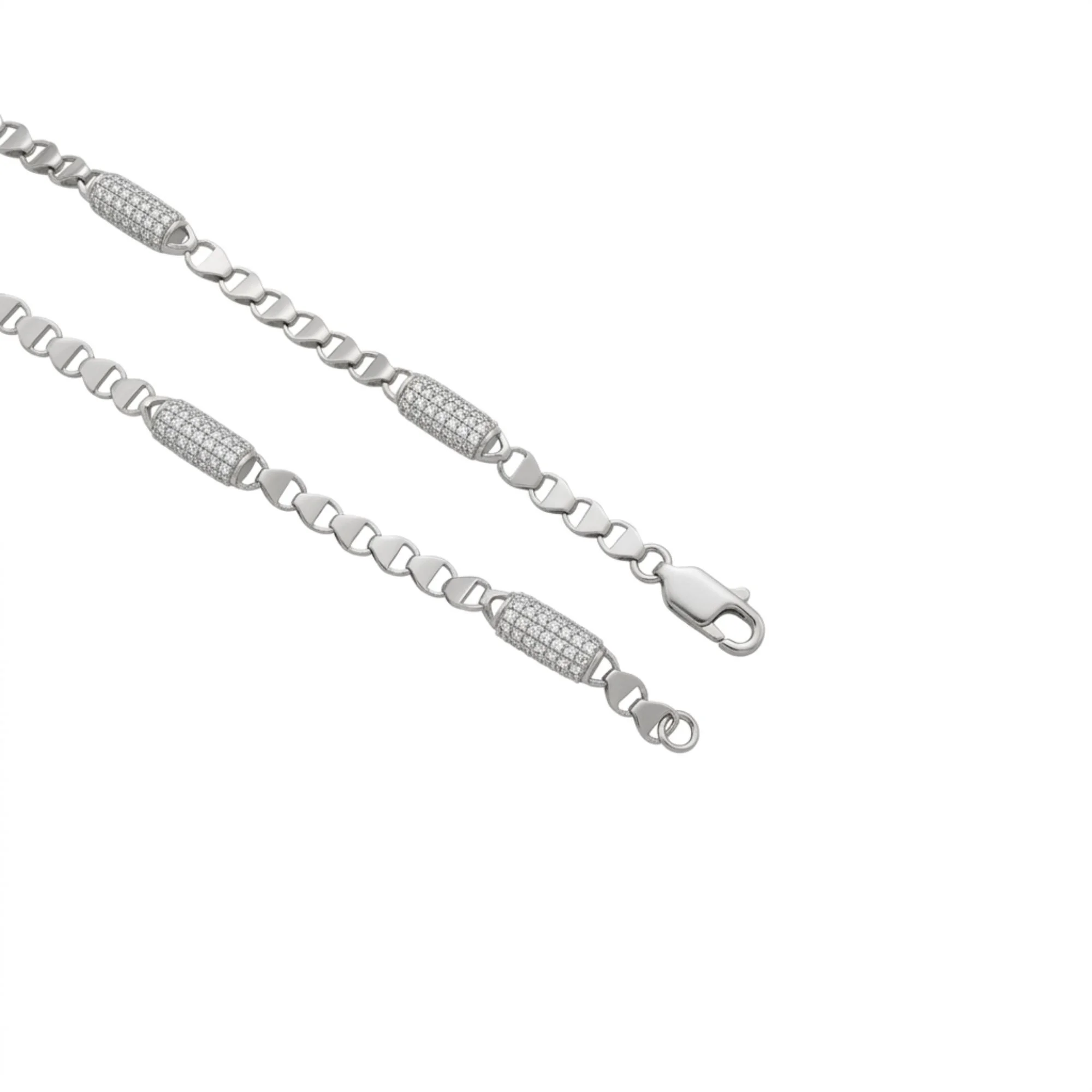Silver Disc-Link Men's Chain - Image 3