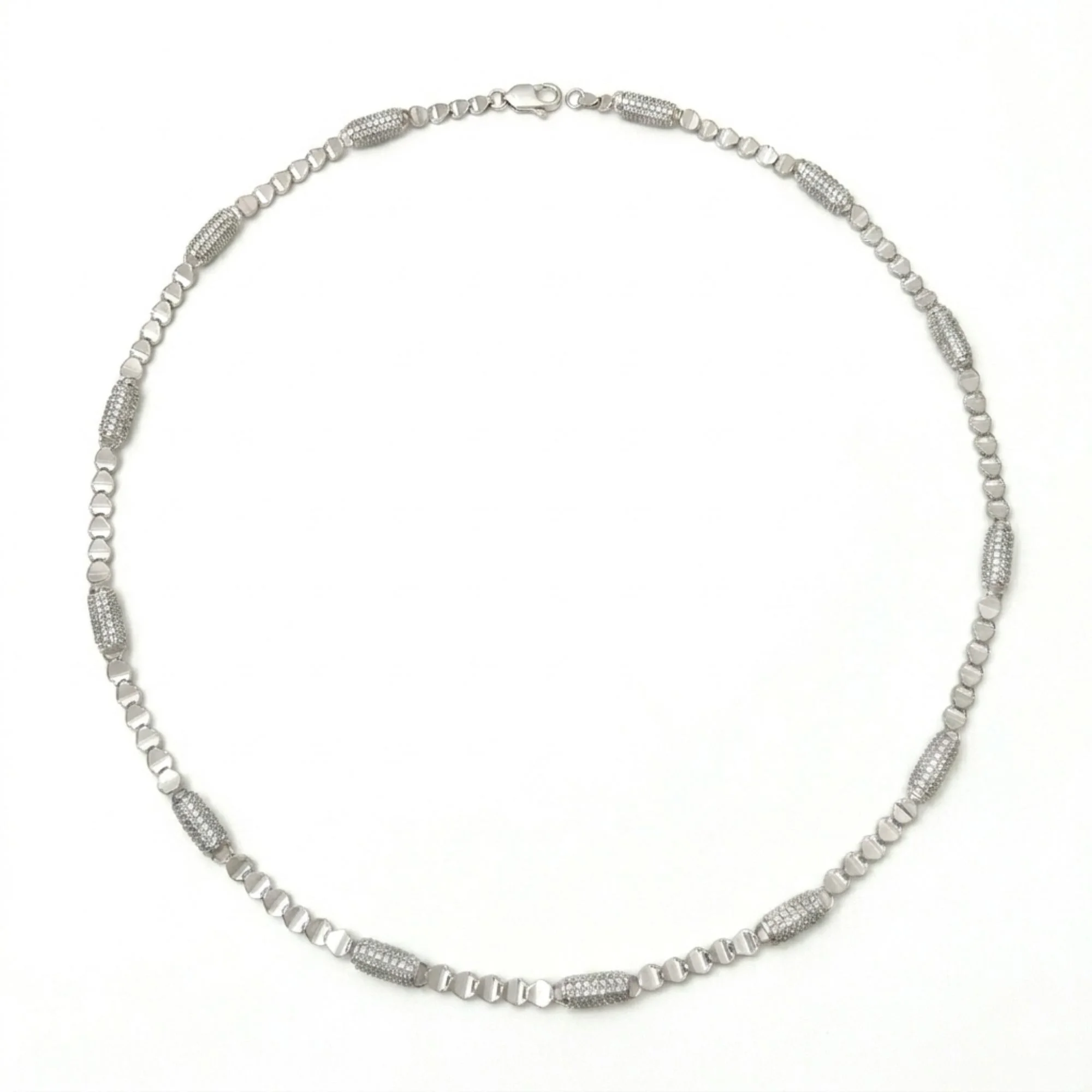Silver Disc-Link Men's Chain - Image 4