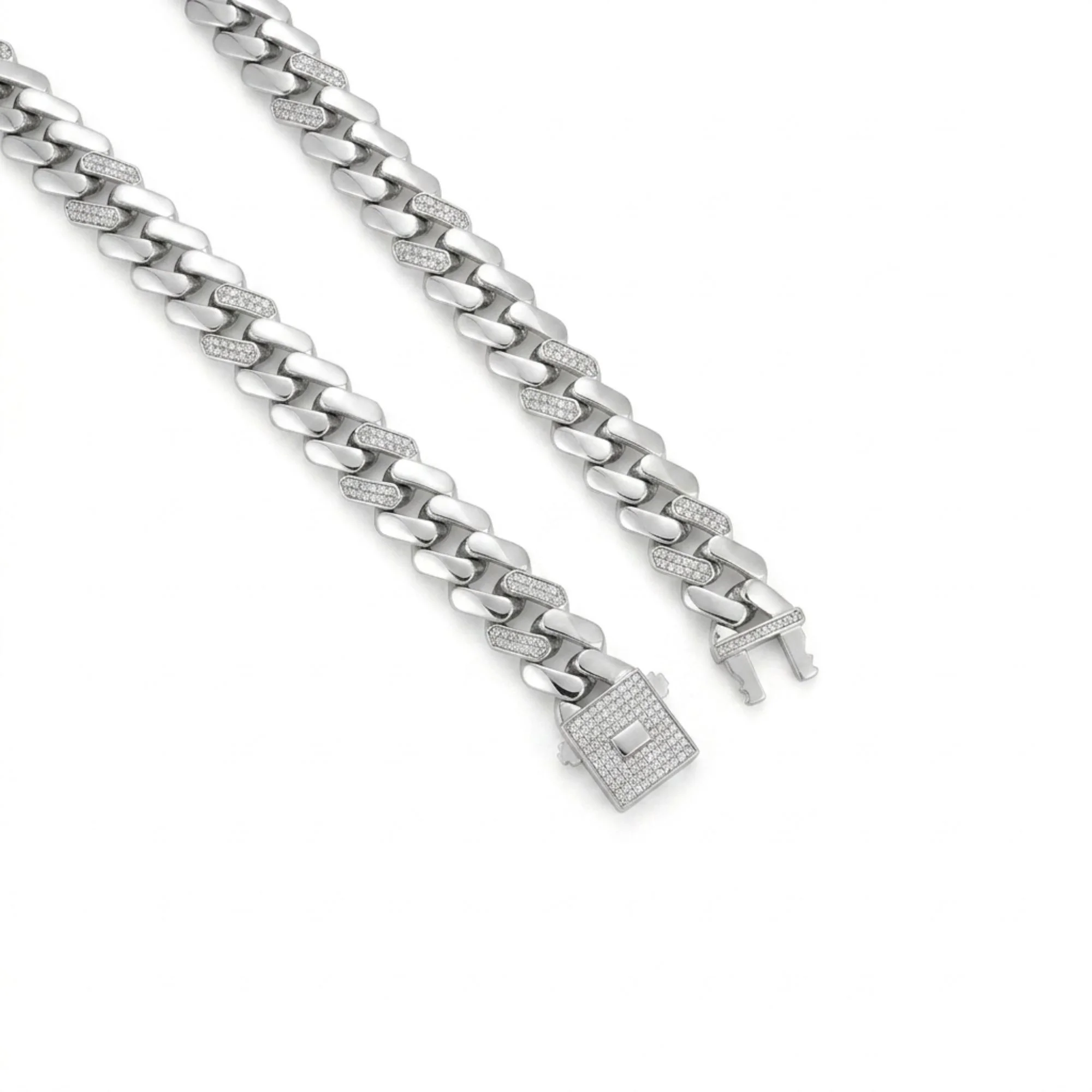 Silver Cuban Link Men's Chain - Image 3