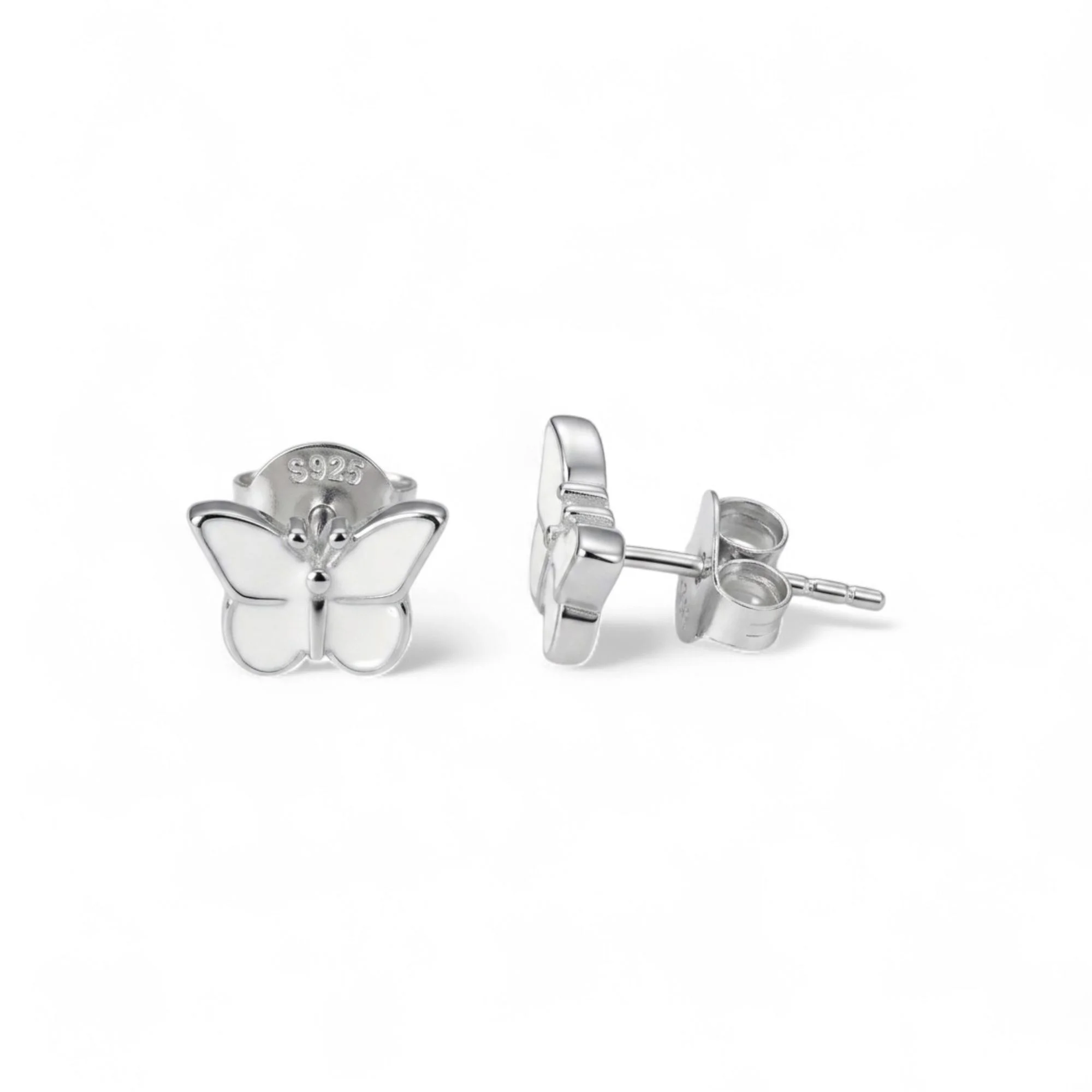 Silver Tiny Wings Kid's Earrings