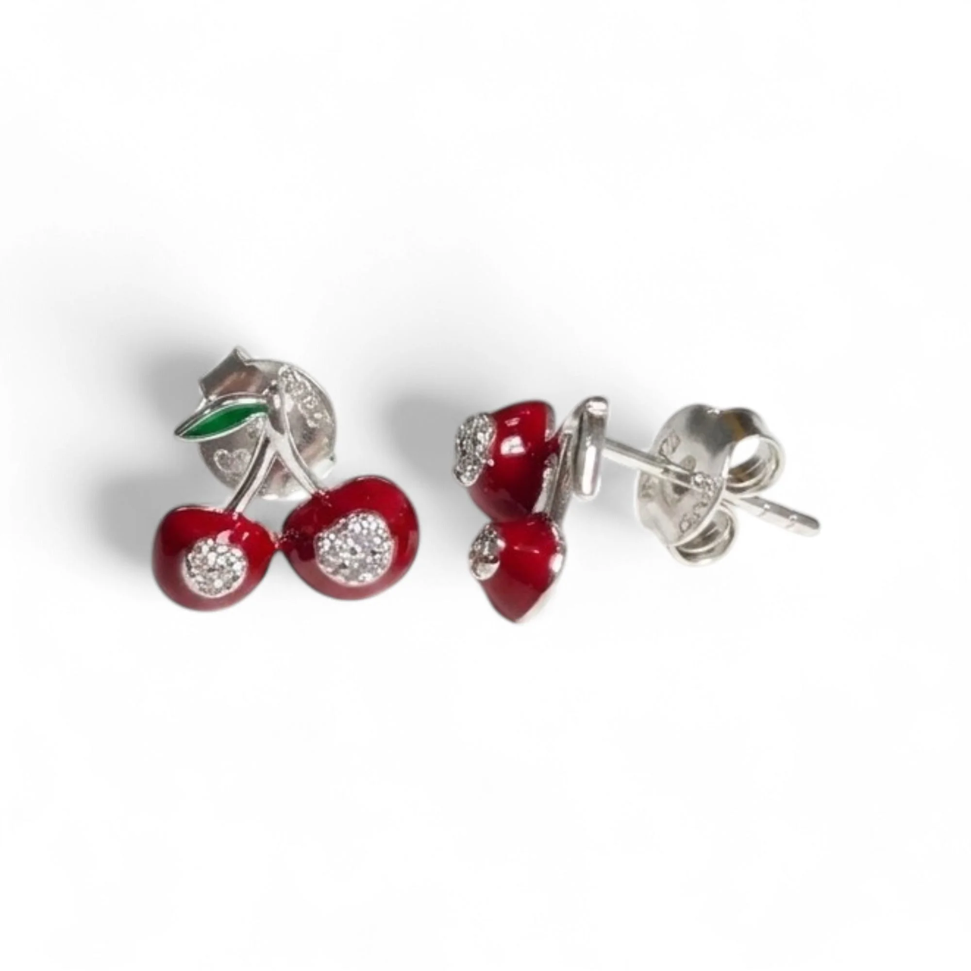 Silver Little Berry Kid's Earrings