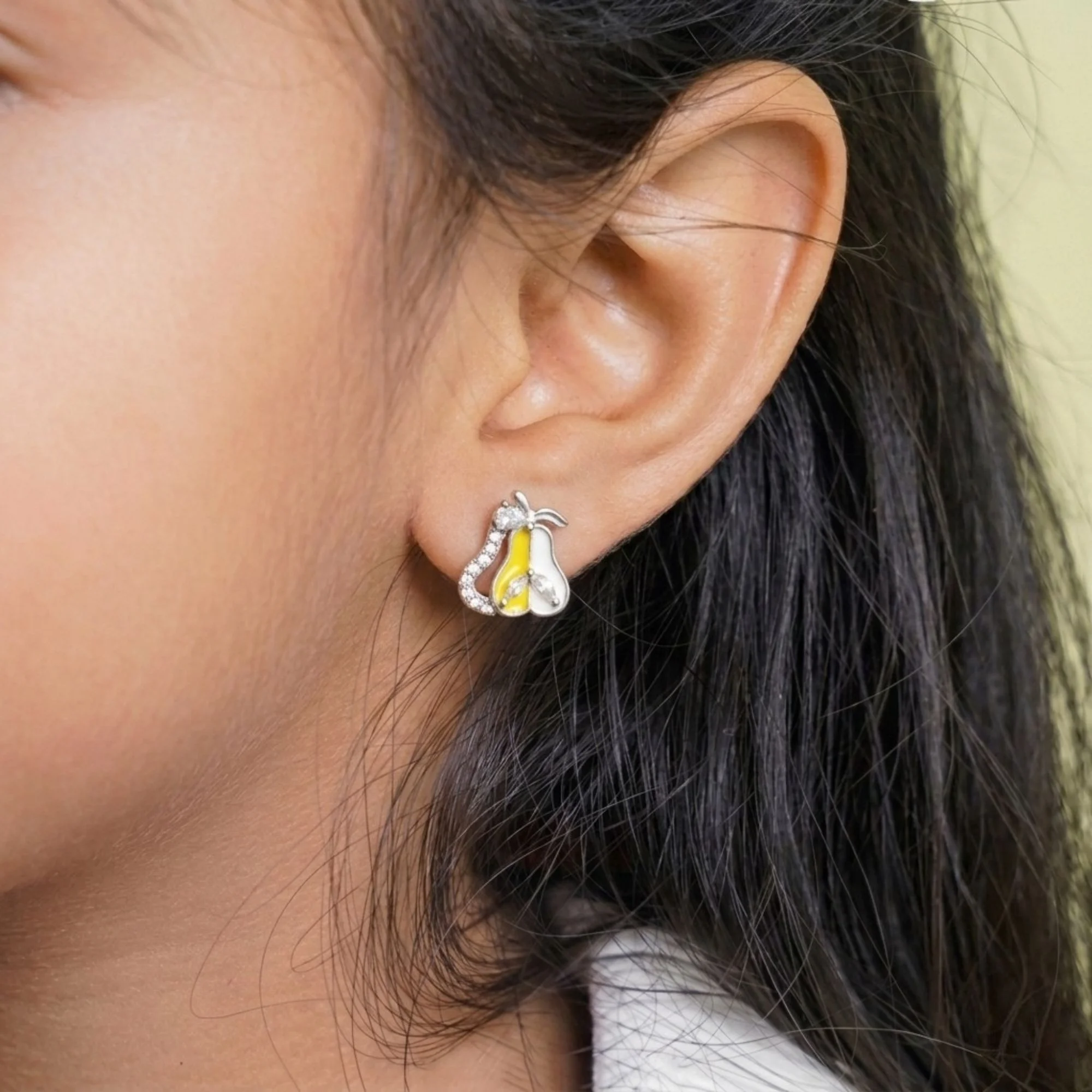 Silver Honey Bell Kid's Earrings - 2