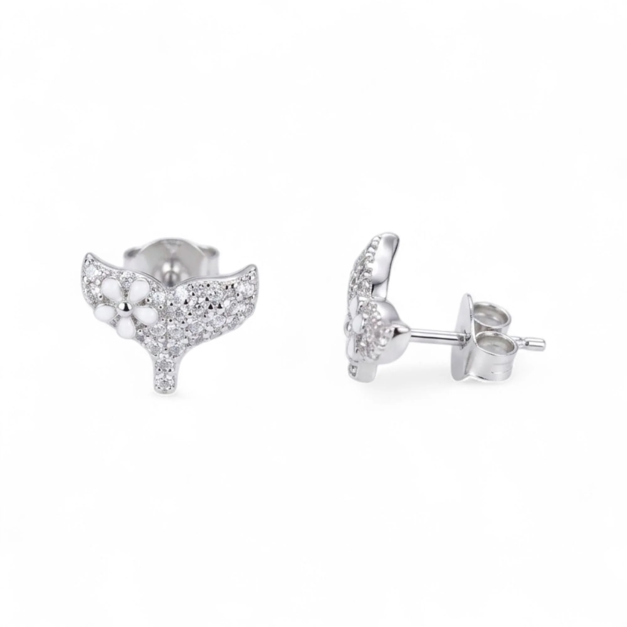Silver Dazzling Daisy Kid's Earrings